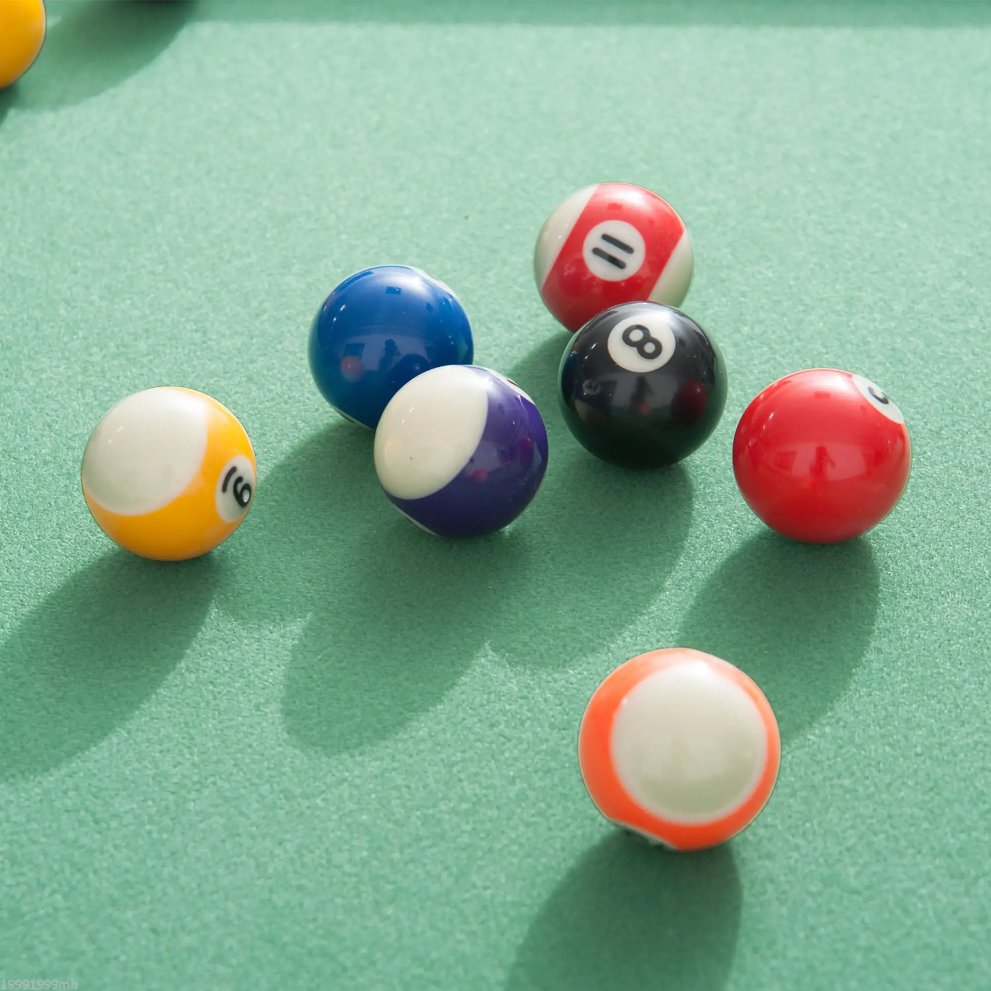 54.3"L Mini Pool Table, Portable, Includes Cues, Balls, Chalk, Rack - Image 9