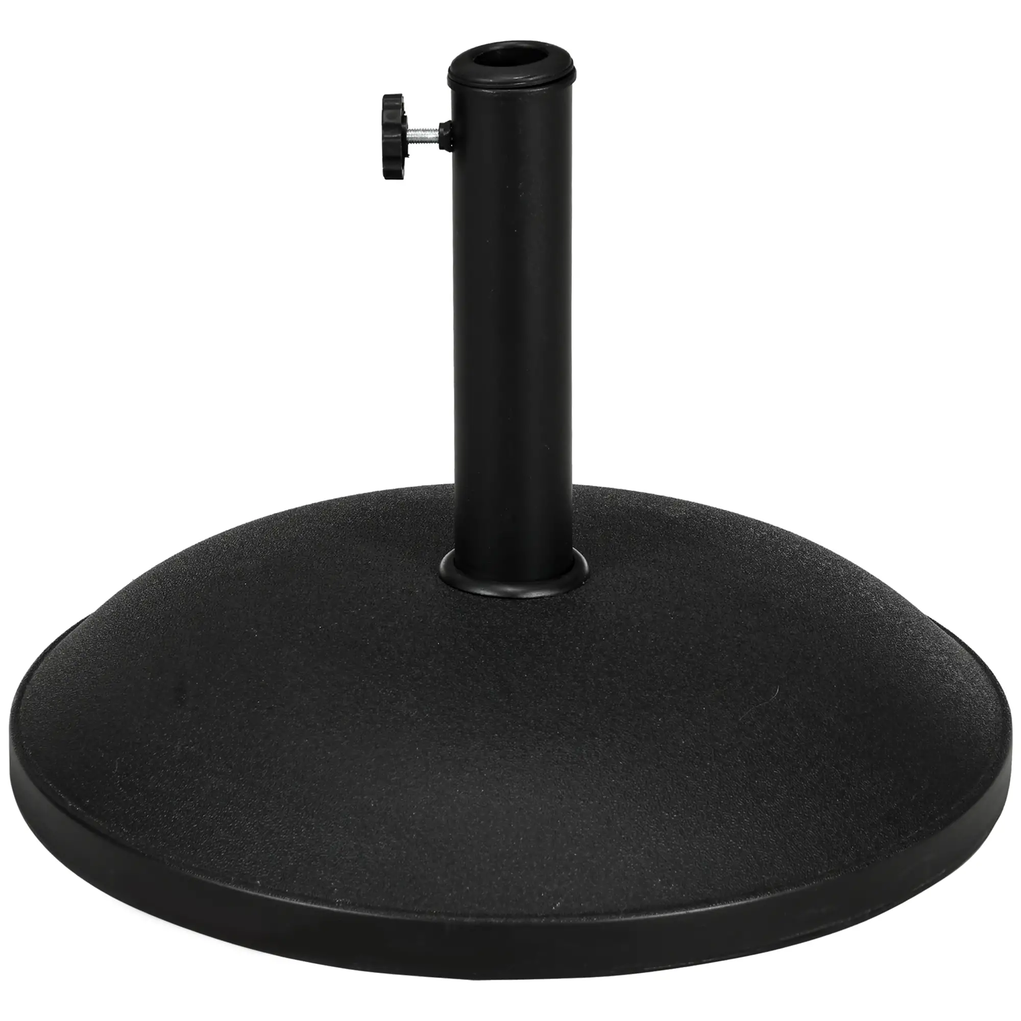55 lbs Cement Umbrella Base, 20" Heavy Duty Round Stand, Black - Image 11
