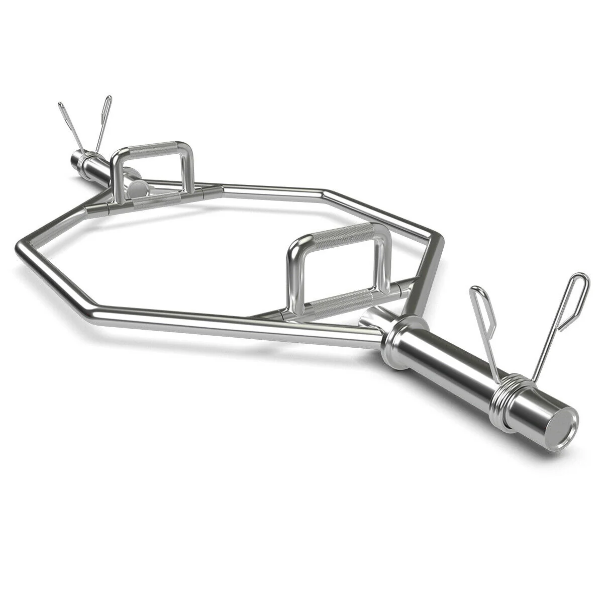 56 Inch Olympic Hexagon Deadlift Trap Bar, Silver - Image 8