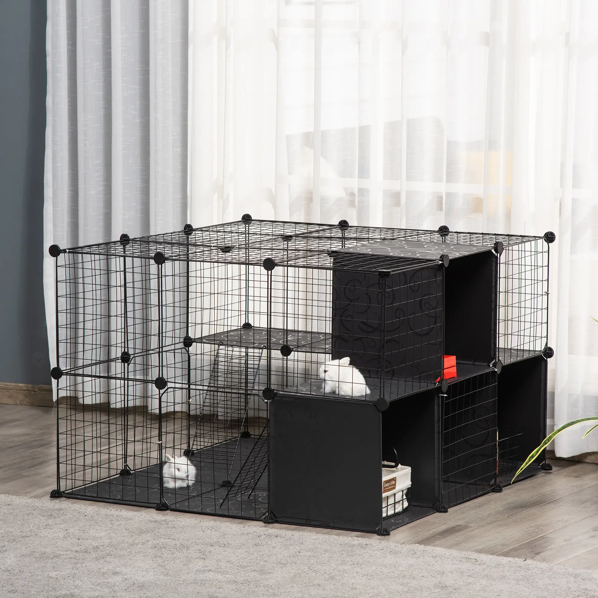 56 Panels Pet Playpen, Small Animal Cage for Rabbit - Image 8