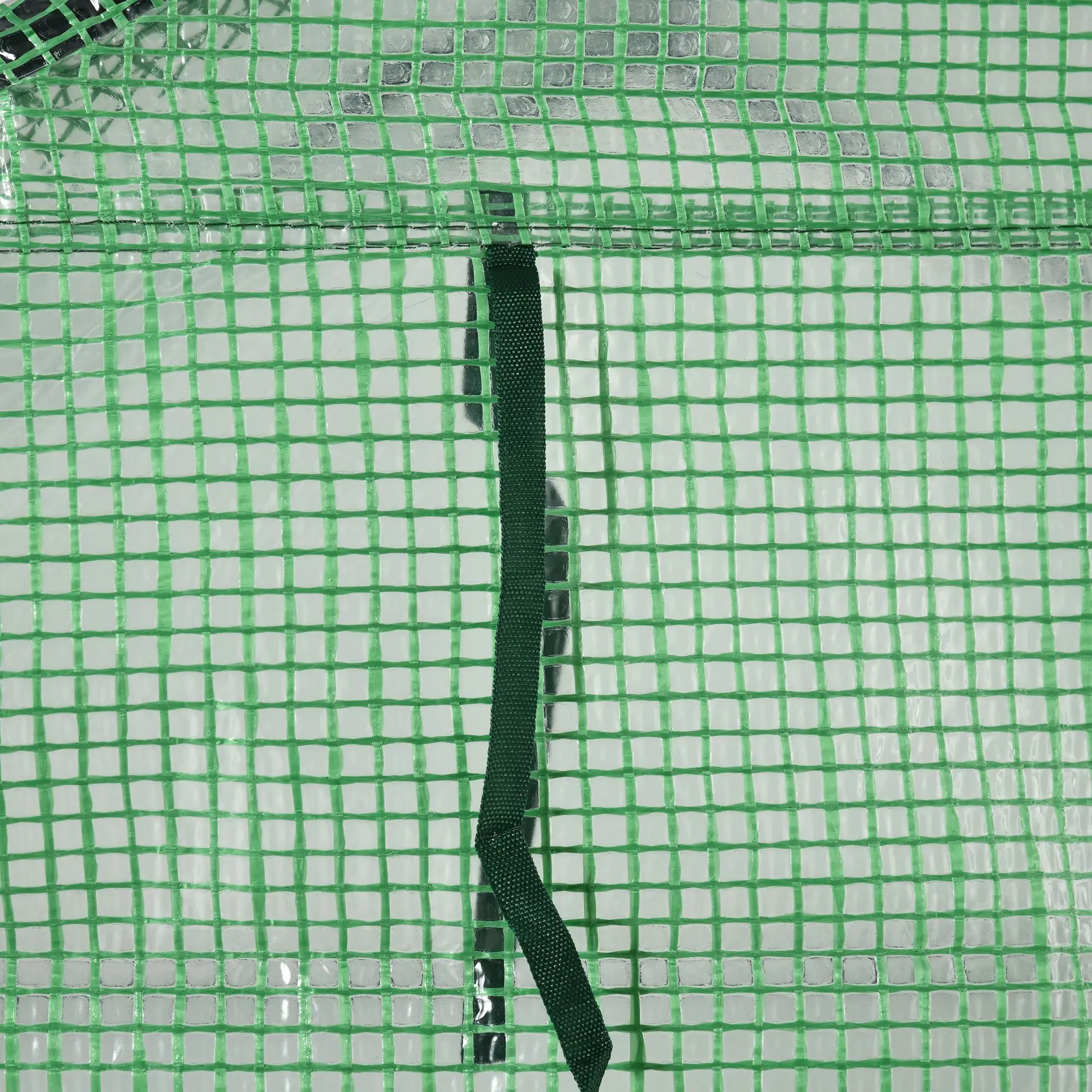 56" x 54" x 74" Walk-In Greenhouse, Portable Garden, 8 Shelves, PE Cover, Green - Image 9