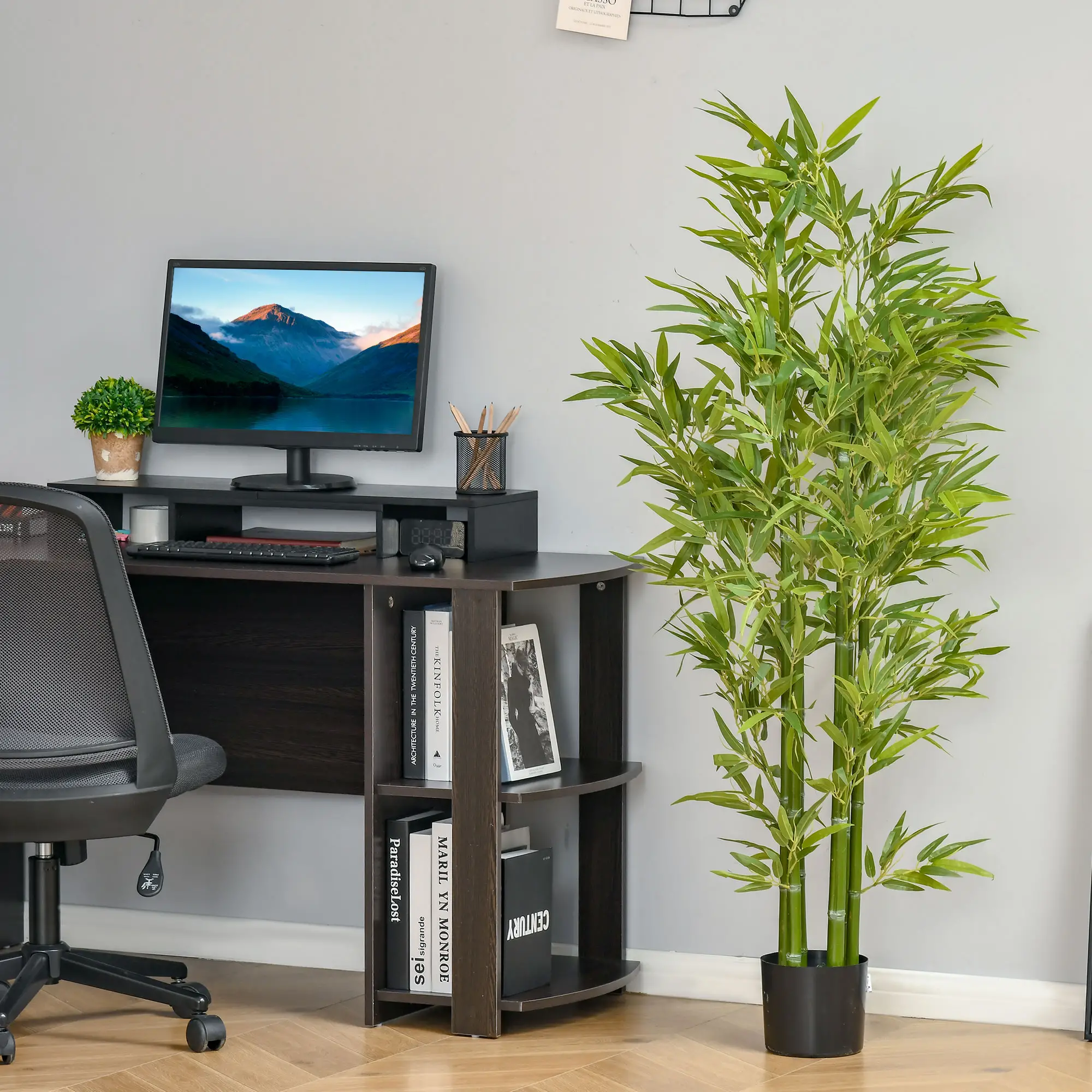 5FT Artificial Bamboo Tree, Faux Plant in Nursery Pot, Indoor Decor - Image 7