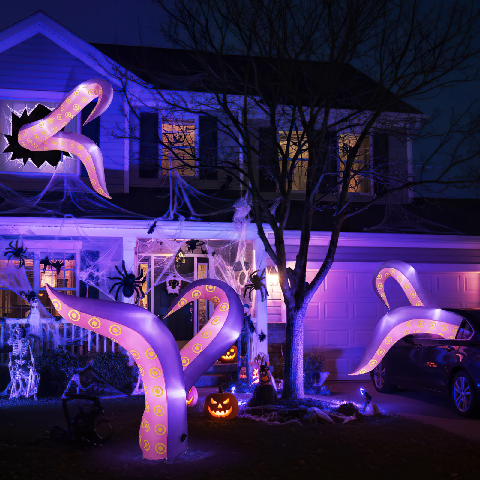 6.5 Ft Inflatable Tentacles With LED Lights, Suction Cups - Image 7