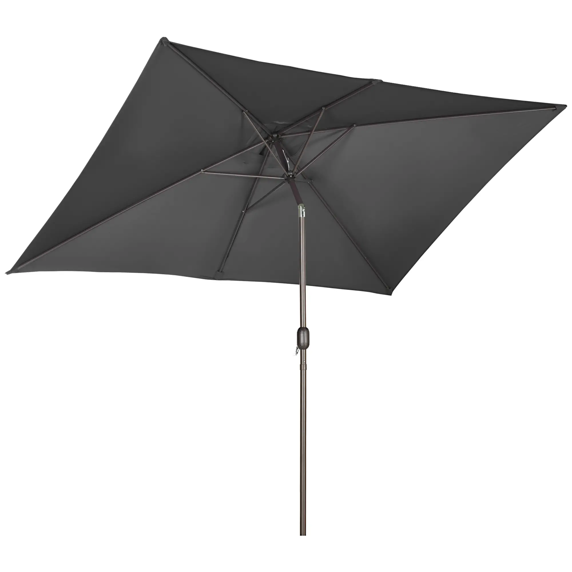 6.5x10ft Rectangle Patio Umbrella, Black - Image 11