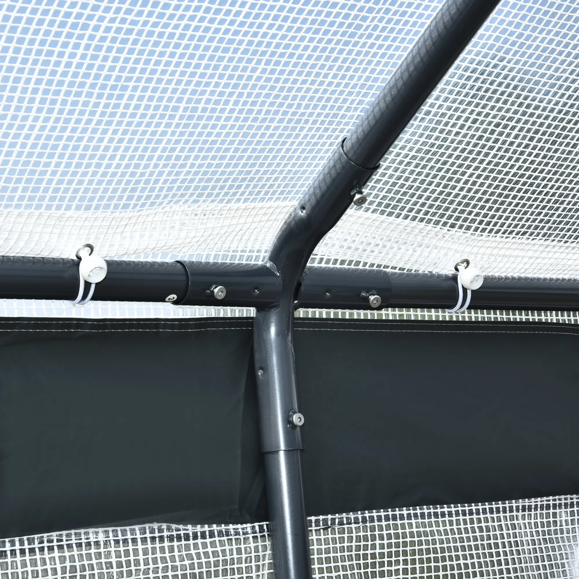 6.6' x 10' x 7' Heavy Duty Walk-In Greenhouse, Plant Growing Tent, White - Image 10