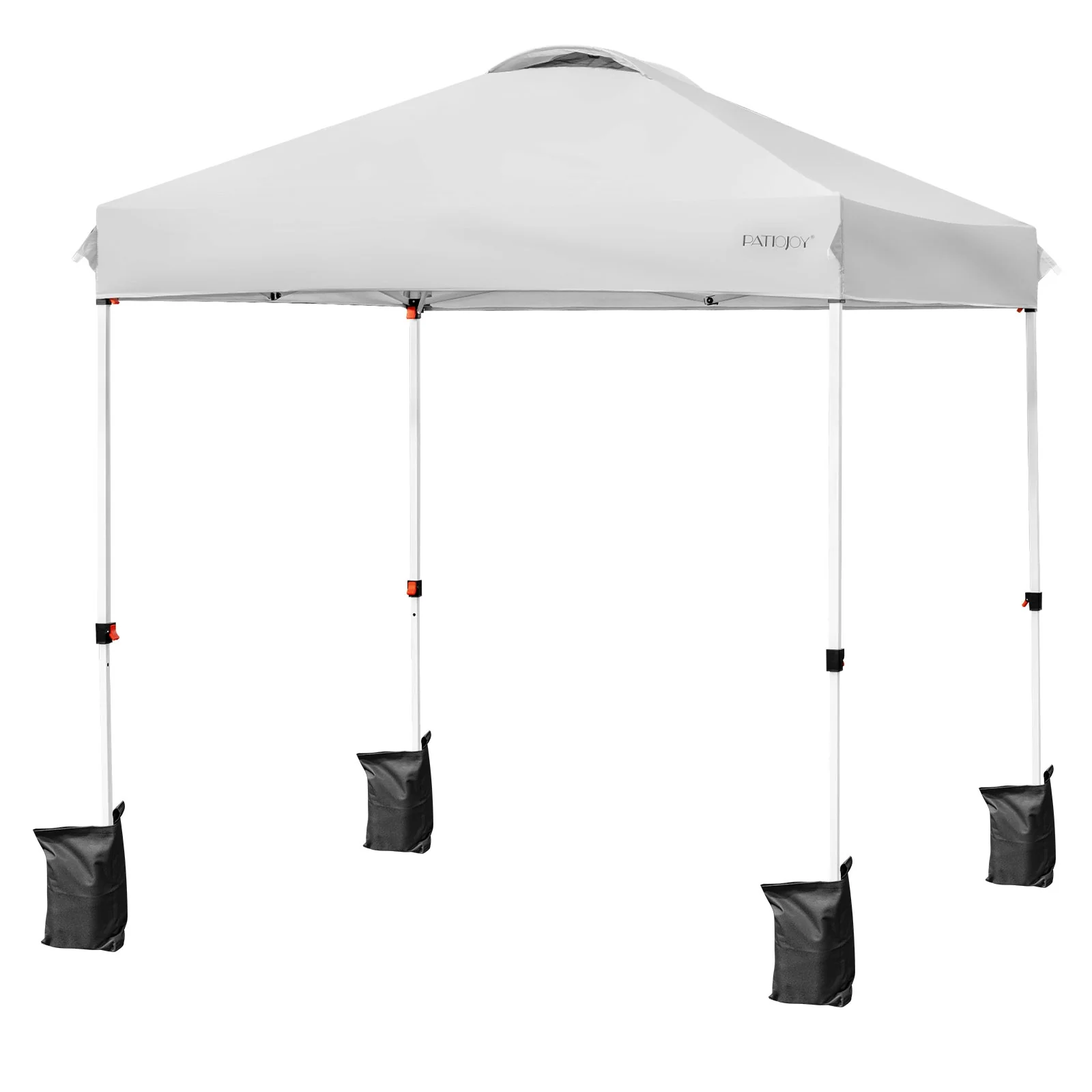 6.6 x 6.6 Feet Pop-Up Canopy Tent, With Roller Bag, Gray - Image 4