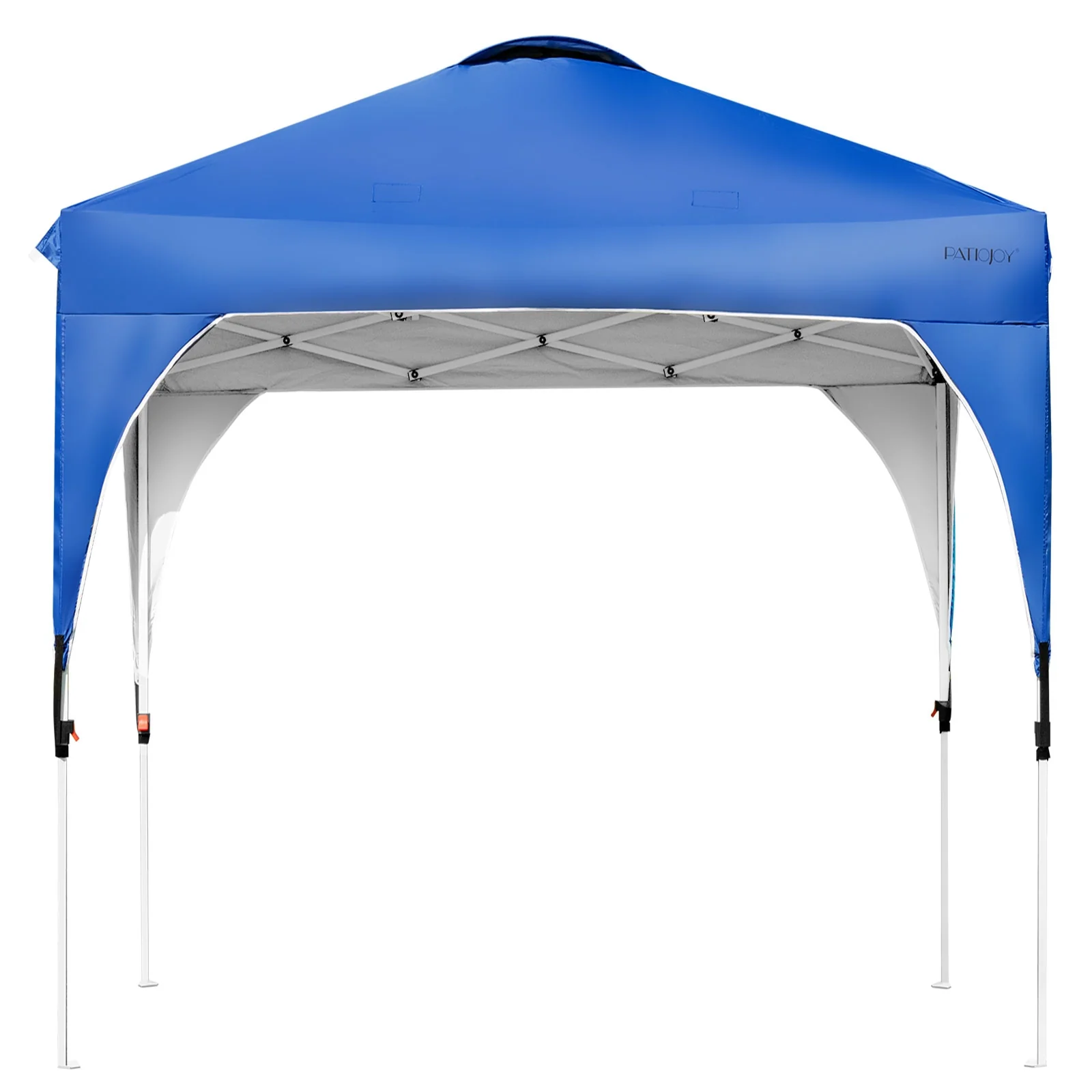 6.6 x 6.6 FT Pop Up Canopy Tent, Adjustable Height, Roller Bag, Blue - Image 8