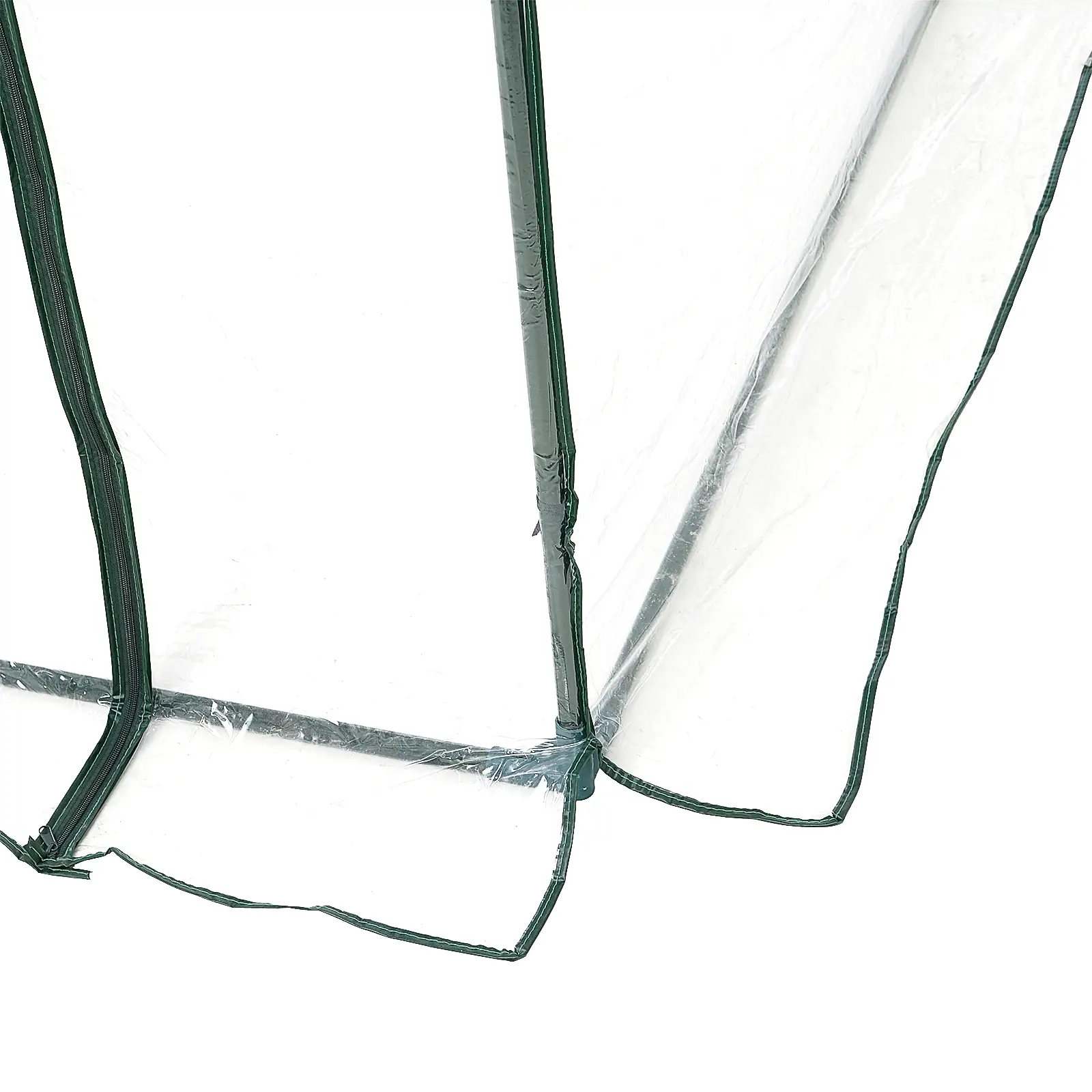 6.6' x 8.2' x 6.6' Dome Tunnel Greenhouse, Transparent - Image 7