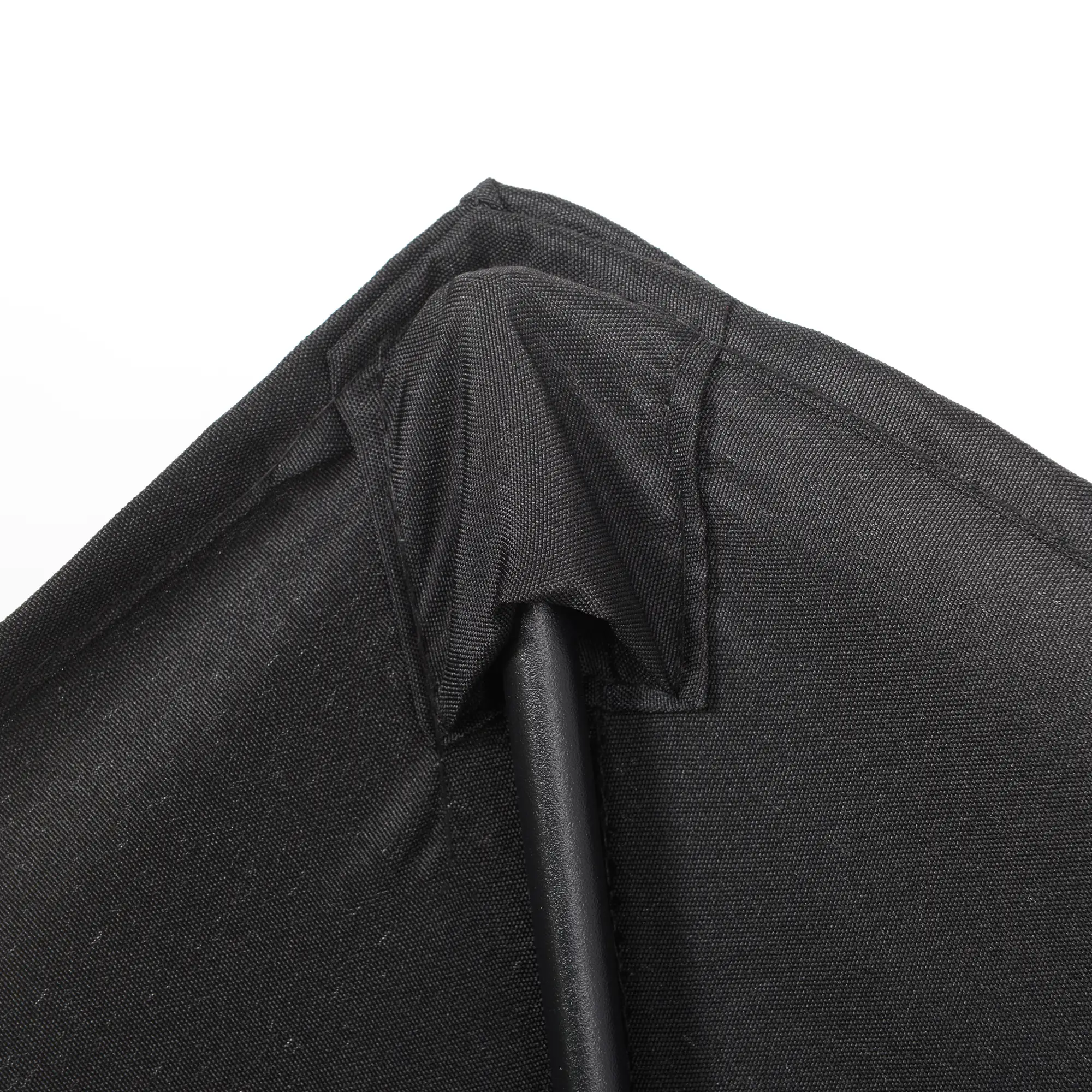 6.6FT Outdoor Patio Umbrella, 6 Solid Ribs, Black - Image 9