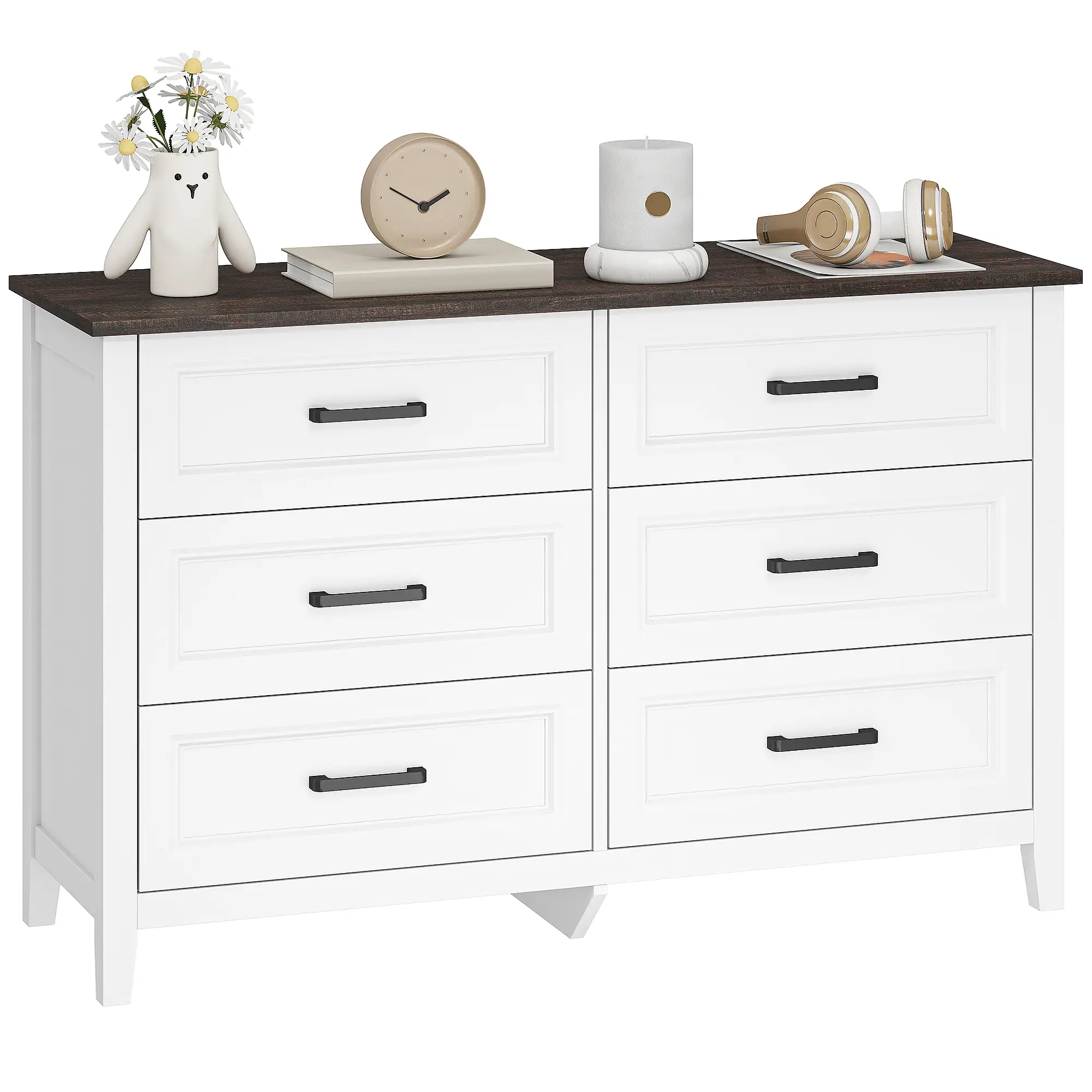 6-Drawer Wide Dresser Chest for Bedroom Living Room Closet - Image 11