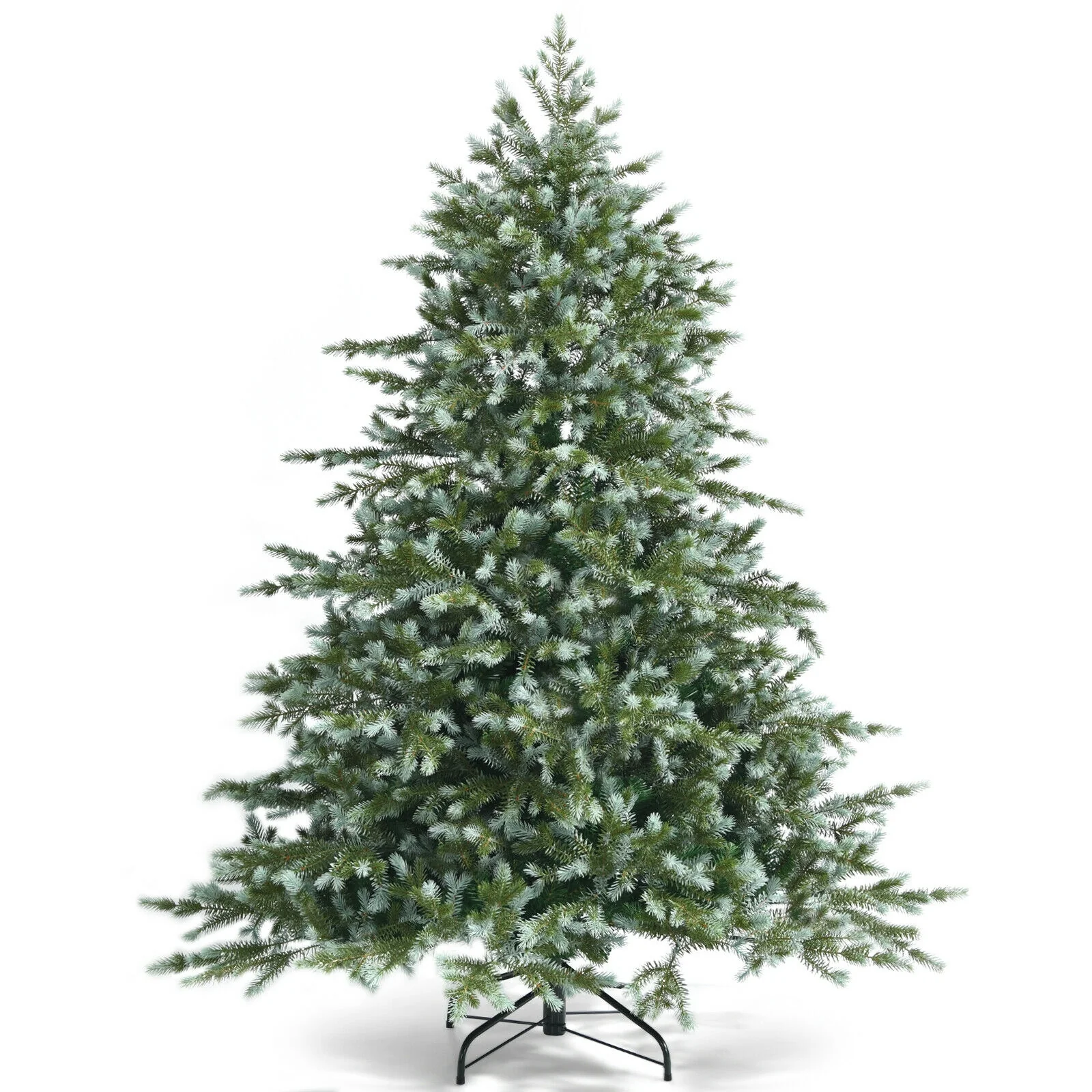 6 Feet Artificial Christmas Spruce Hinged Tree, Green - Image 4