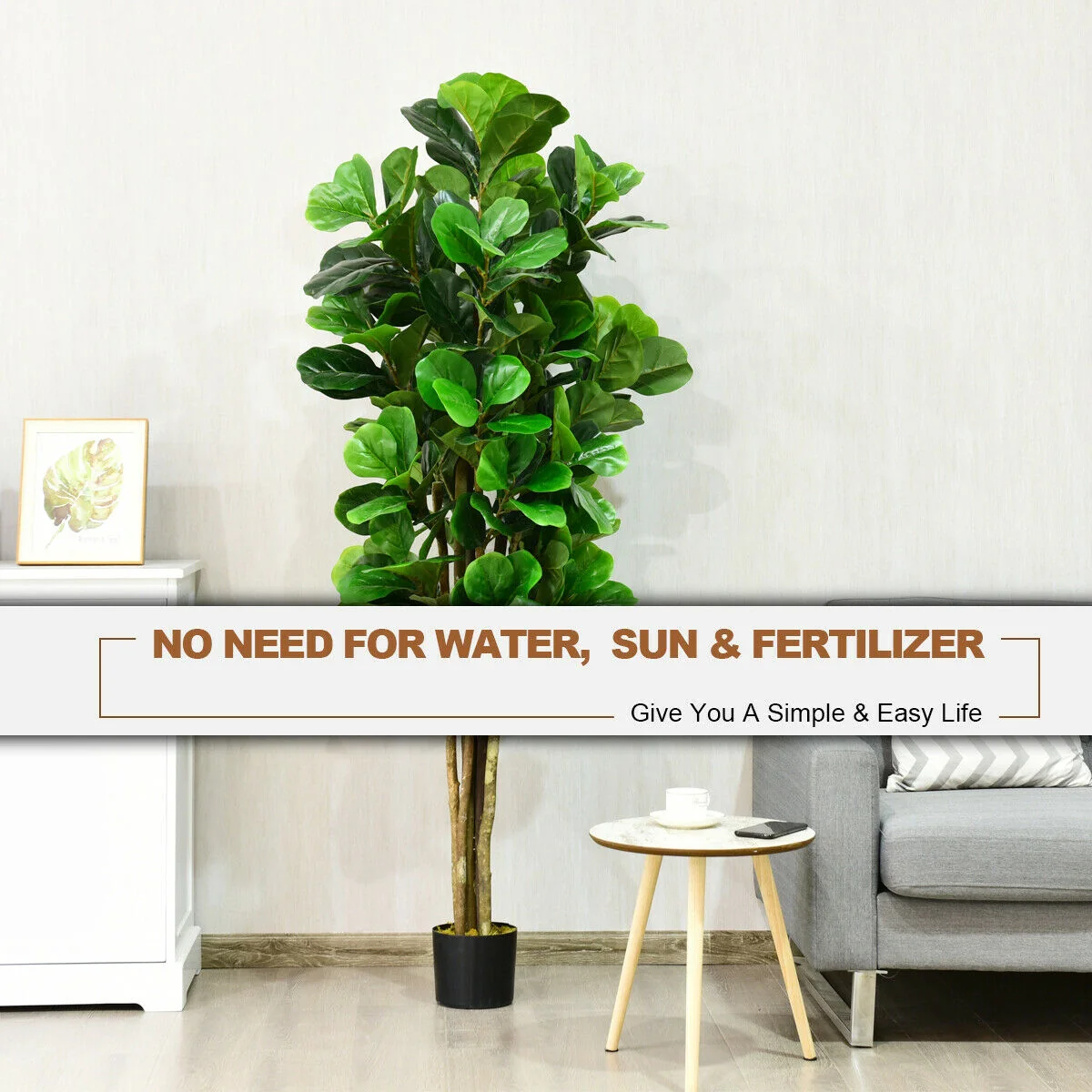 6-Feet Artificial Indoor-Outdoor Home Decorative Planter, Green - Image 10