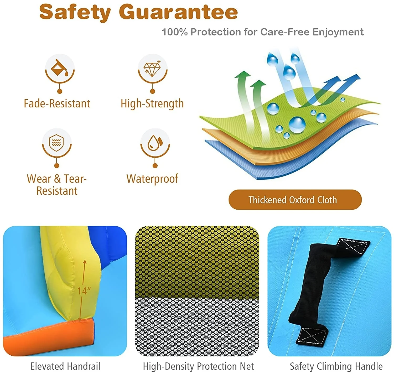 6-In-1 Inflatable Water Slides With Blower For Kids - Image 8