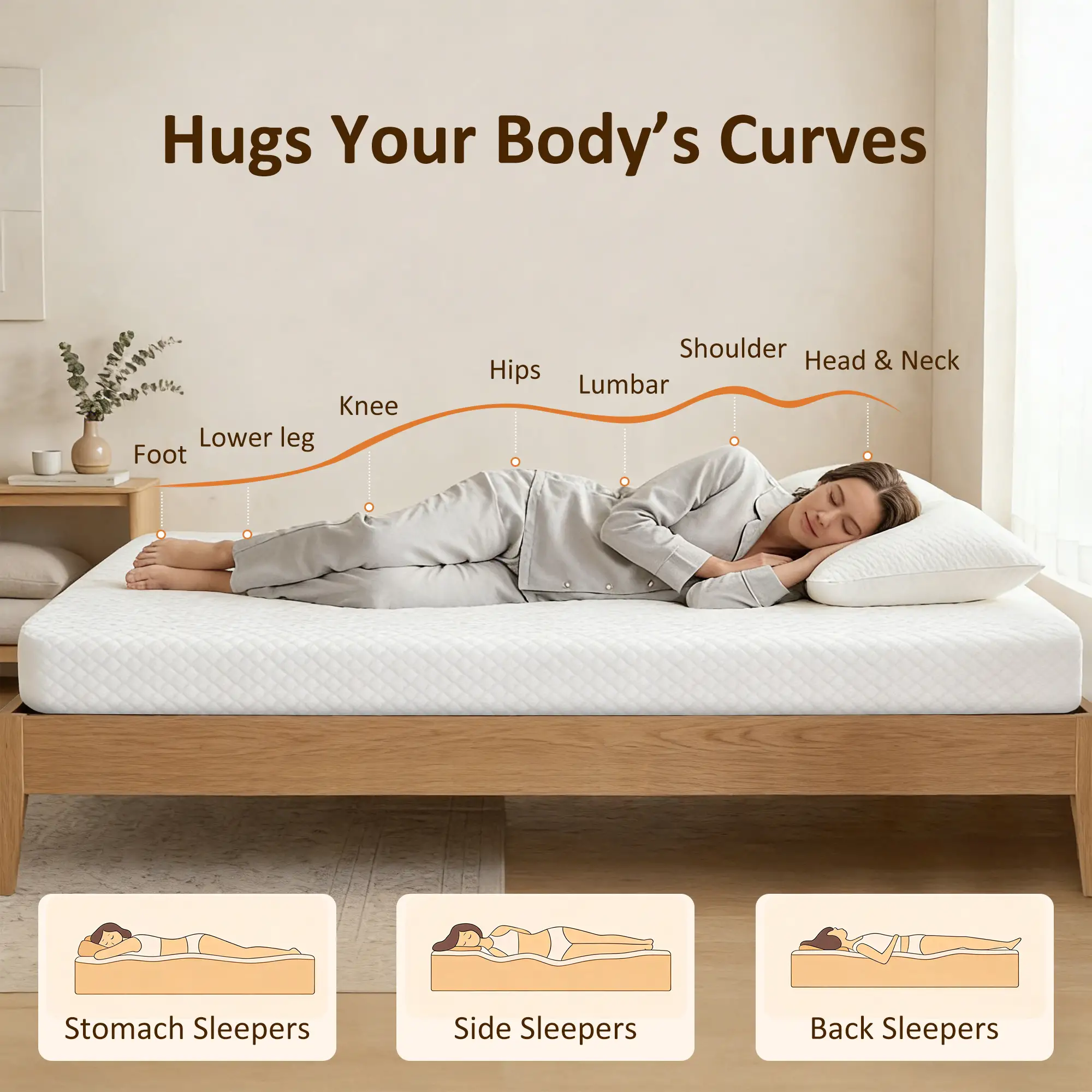 6 Inch Memory Foam Mattress, Medium Firm, CertiPUR-US - Image 5