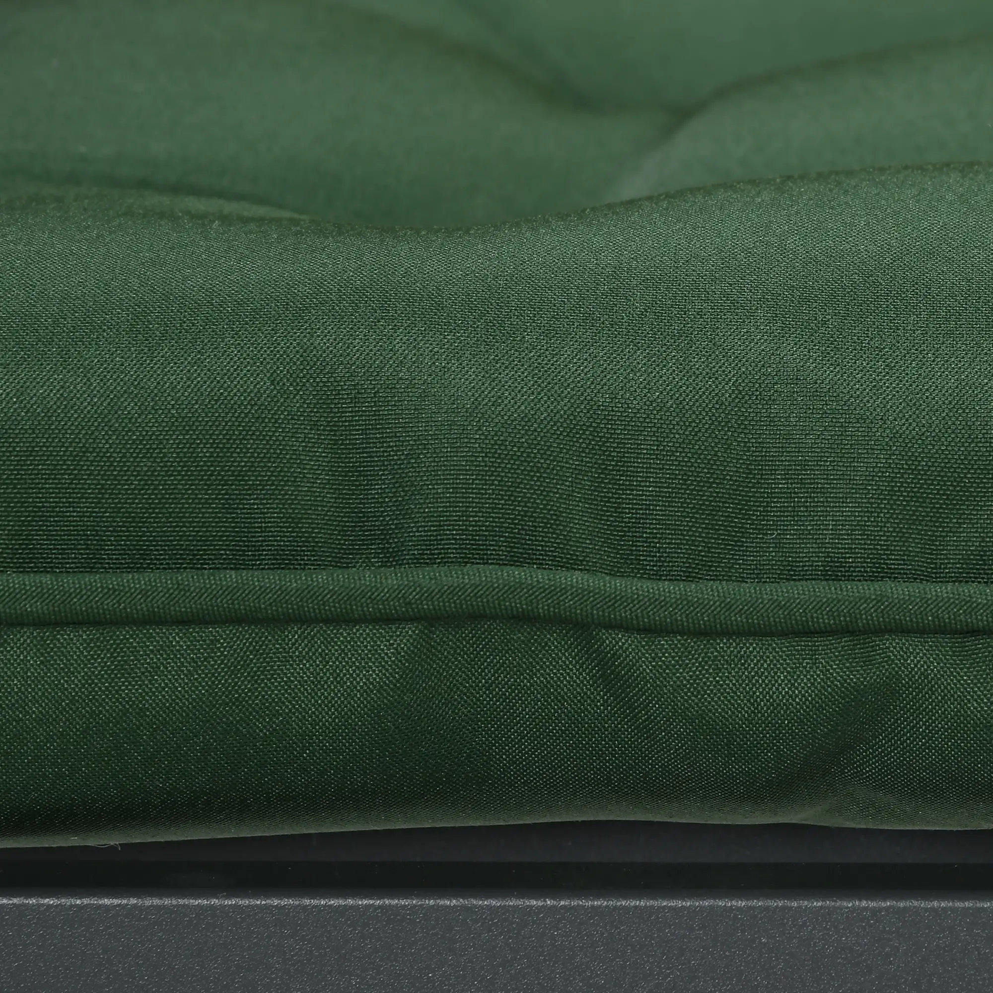 6-Piece Outdoor Patio Chair Cushion Set, Button Tufted, Dark Green - Image 9