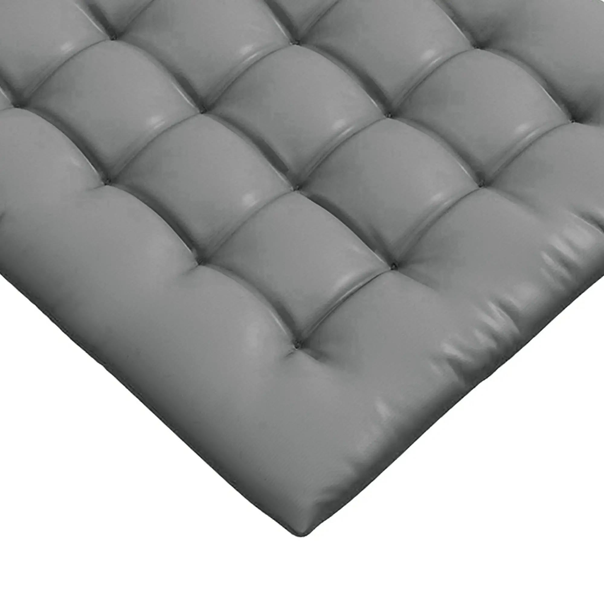 6-Piece Seat Cushion Pillows, Button Tufted Patio Chair Cushions, Charcoal Grey - Image 9