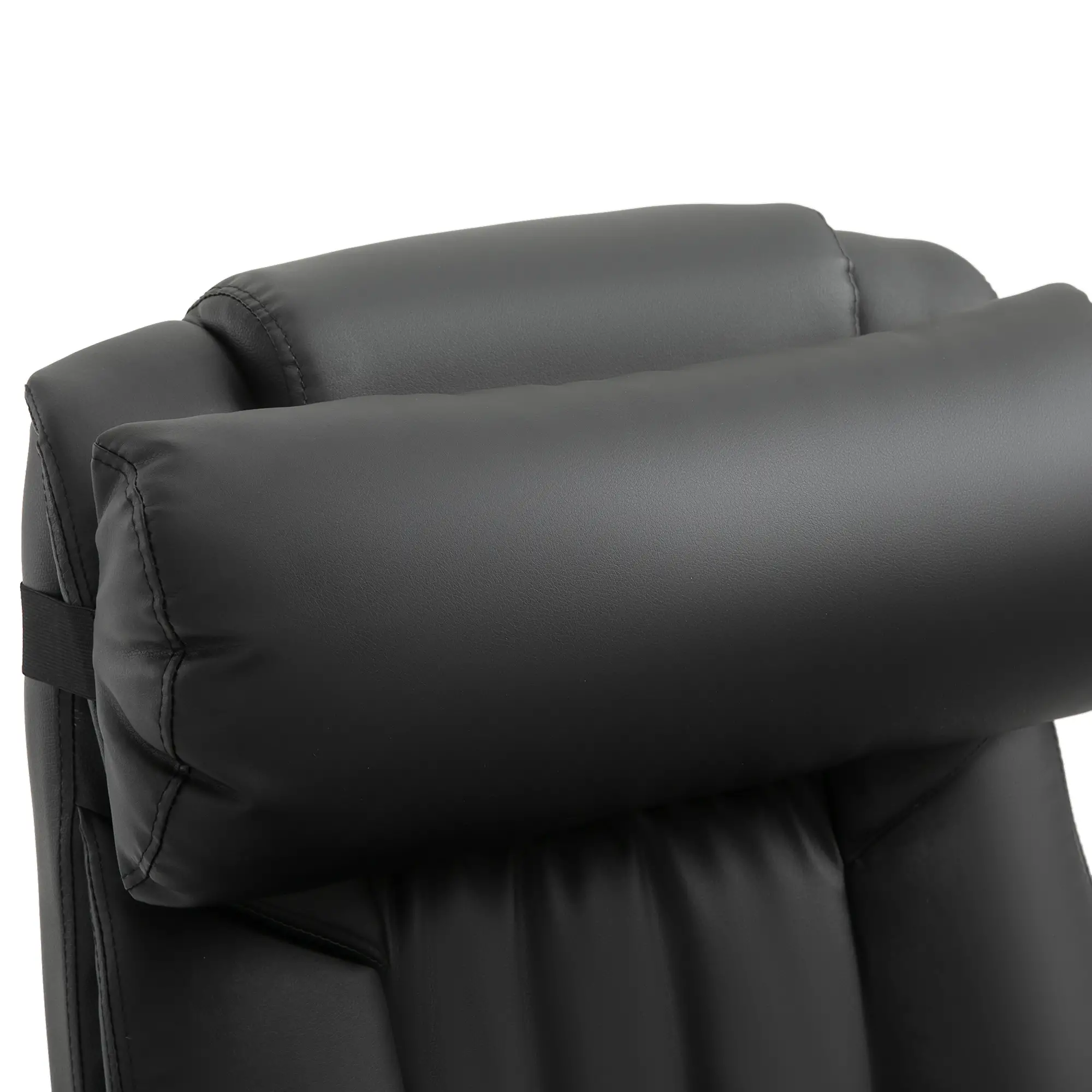6-Point Vibration Massage Chair, Height Adjustable, Reclining, Black - Image 11