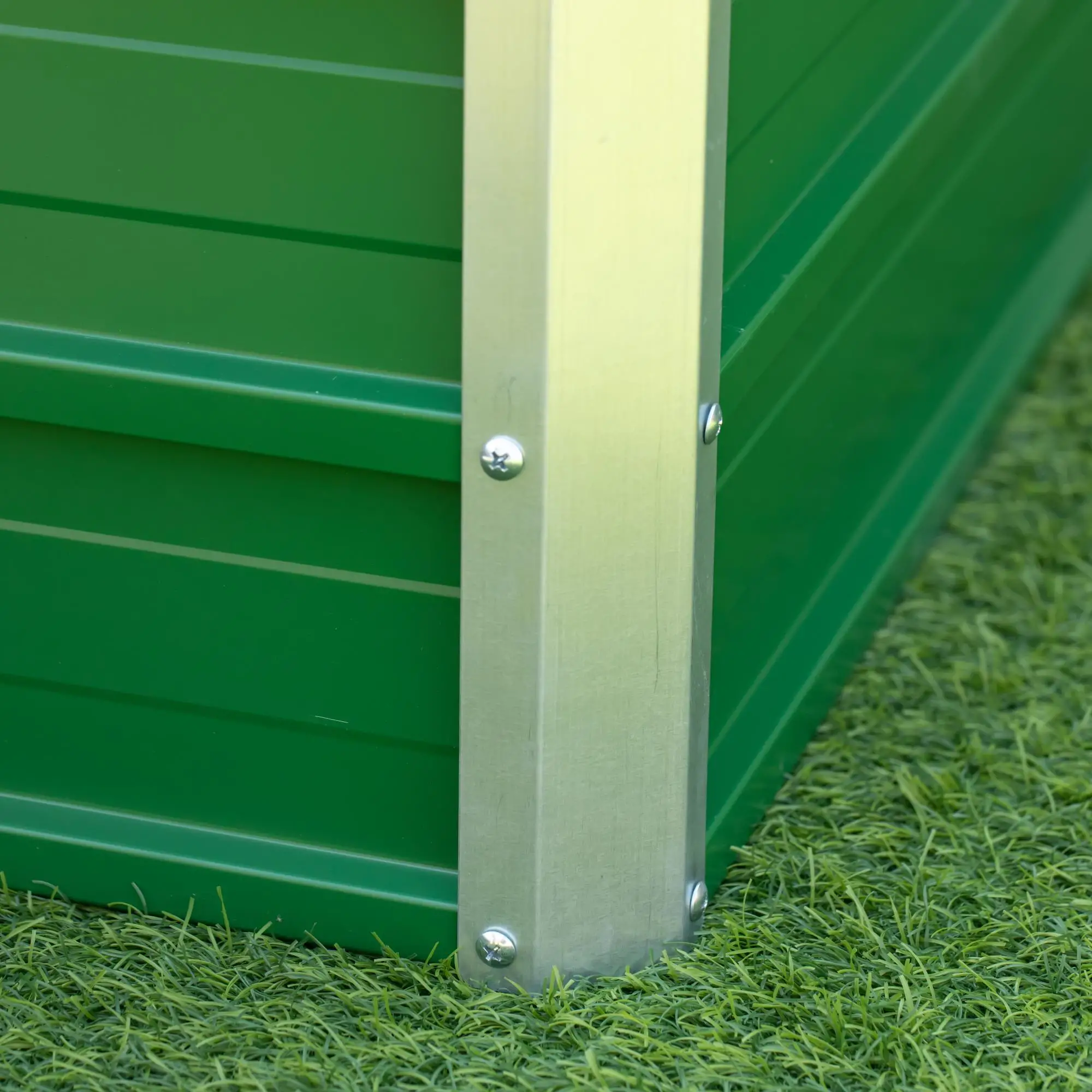 6' x 1.5' x 1.3' Galvanized Raised Garden Bed, Large Metal Planter Box, Green - Image 9