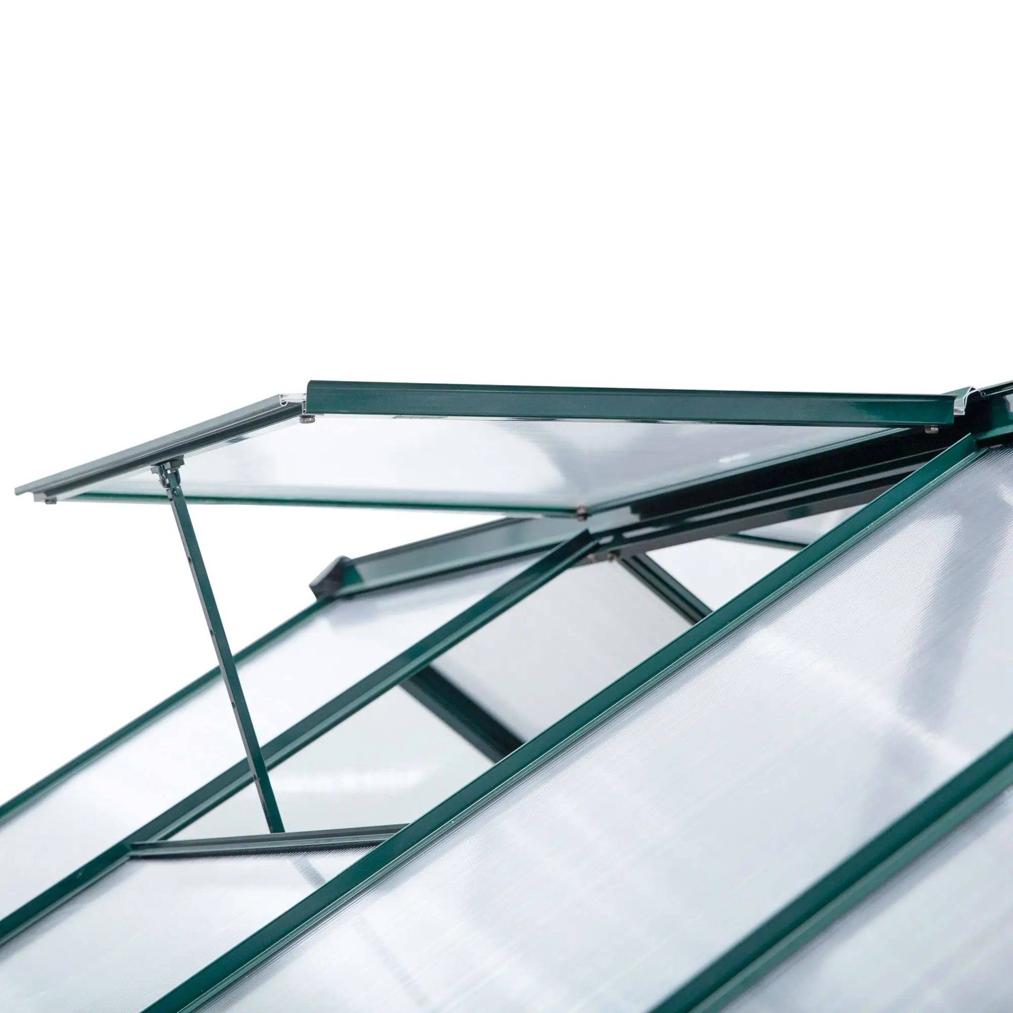 6' x 10' x 6.6' Polycarbonate Greenhouse, Walk-In Garden Kit, Green - Image 11