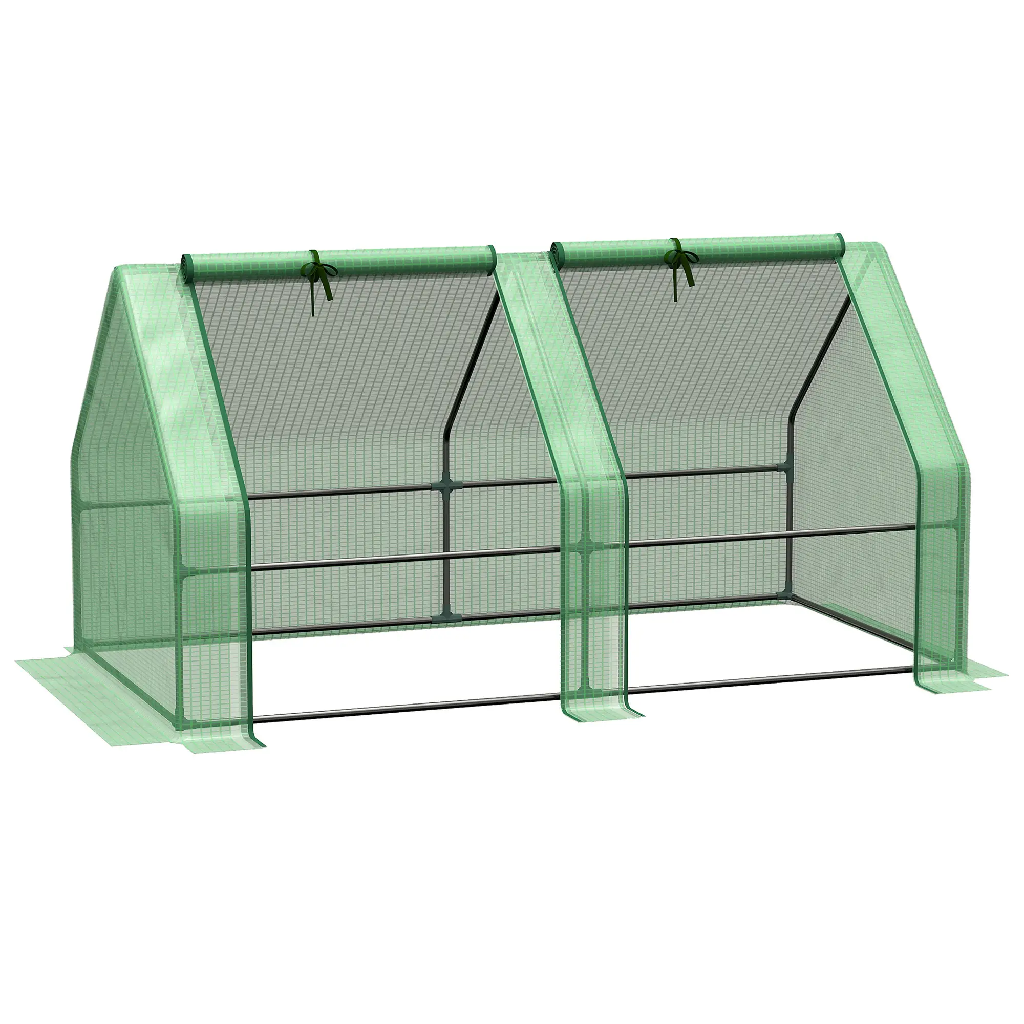 6' x 3' x 3' Portable Tunnel Greenhouse, Outdoor Garden, Green