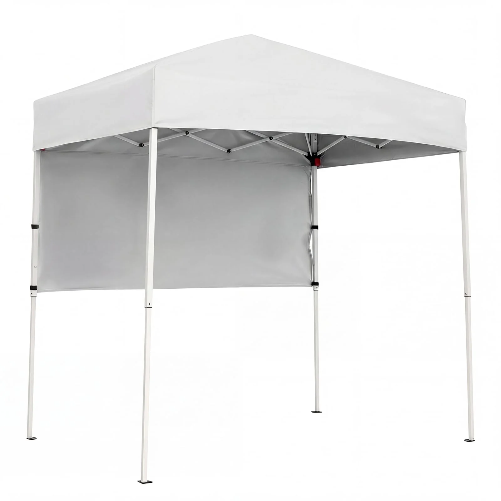 6 x 4 FT Pop-Up Canopy Tent, Half Sidewall, Easy Setup, White