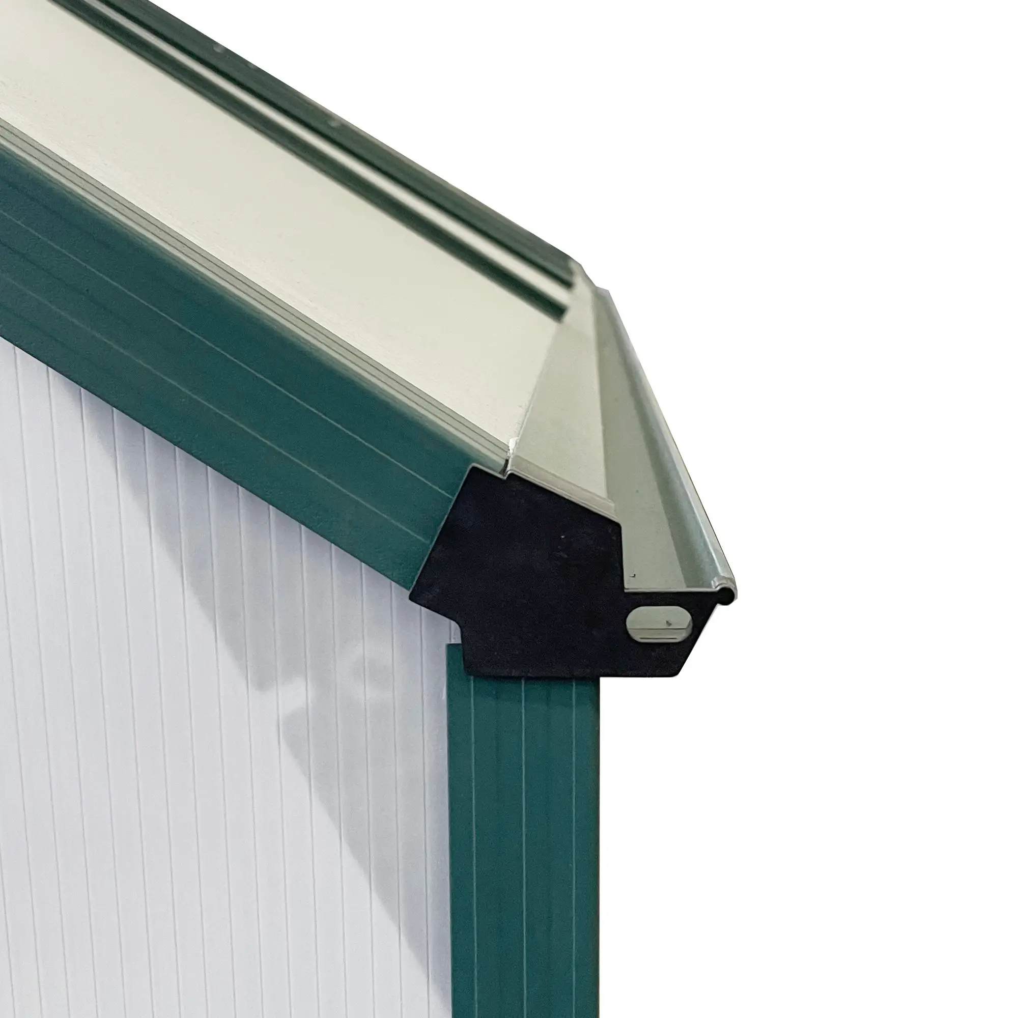 6' x 8' x 6.5' Polycarbonate Greenhouse, Walk-in, Adjustable Roof Vent, Green - Image 10