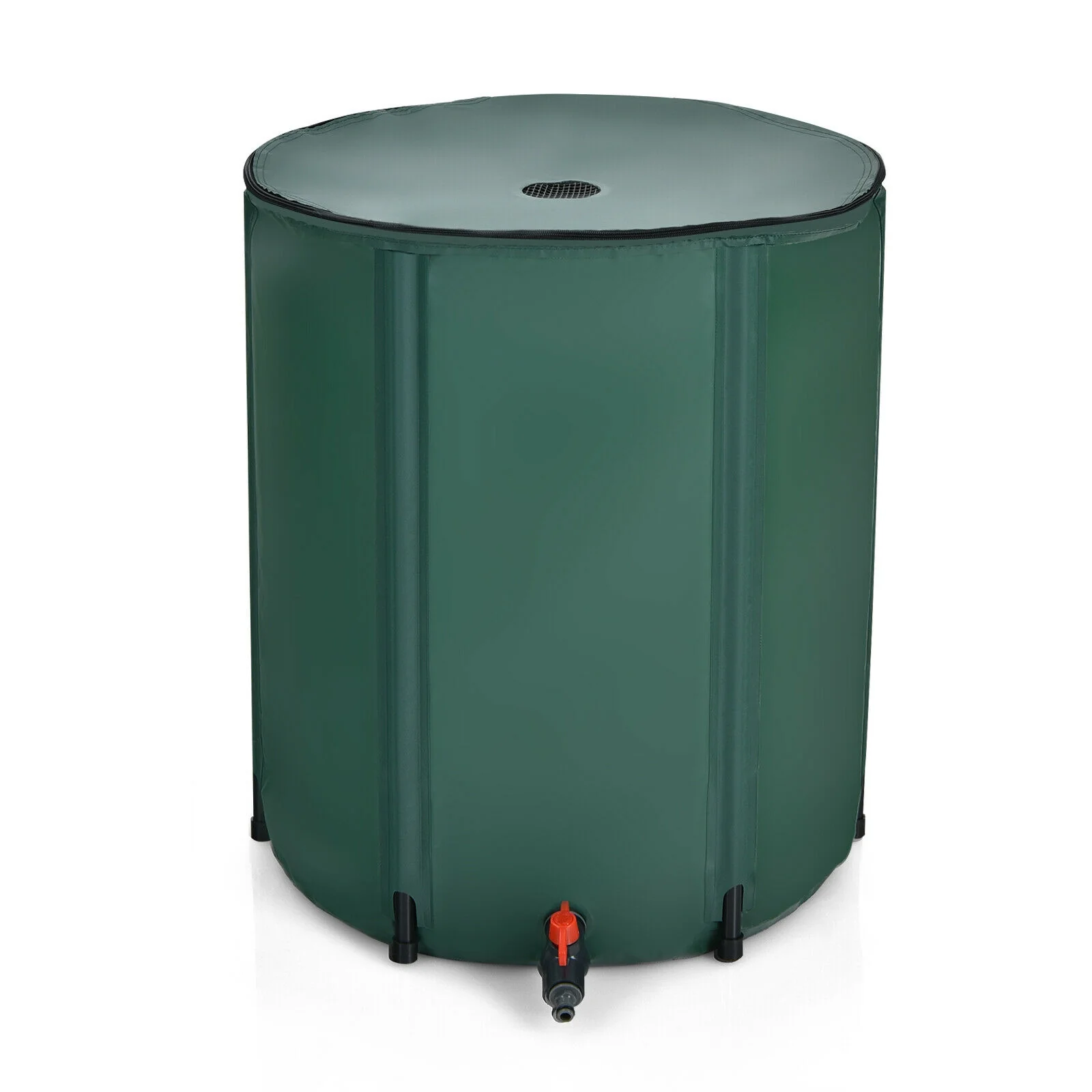 60 Gallon Collapsible Rain Barrel, Water Collector, Green