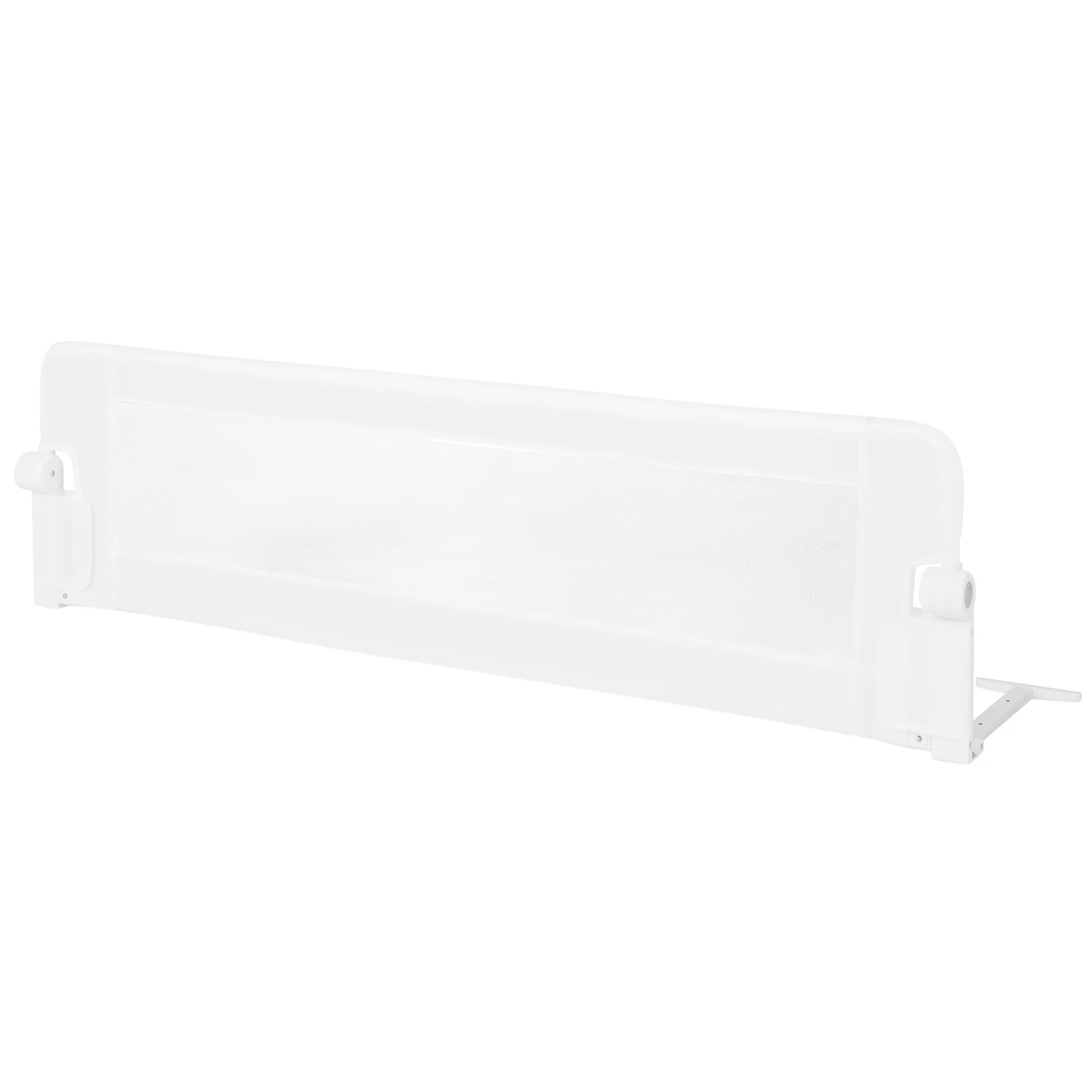 60-Inch Foldable Baby Bed Rail, Adjustable Safety Strap, White - Image 4