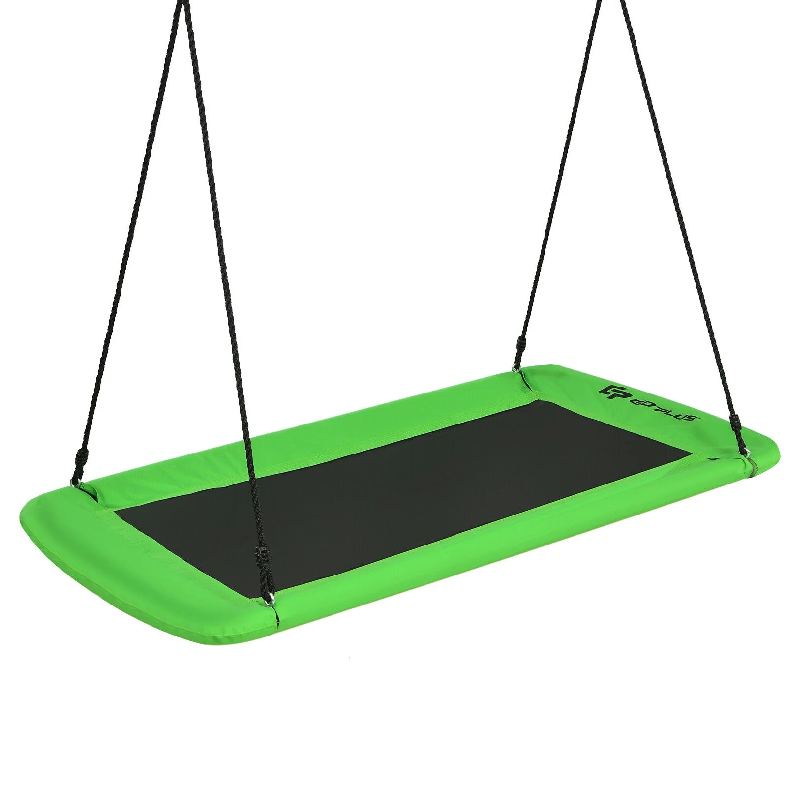 60 Inch Platform Tree Swing, Outdoor, Green - Image 4
