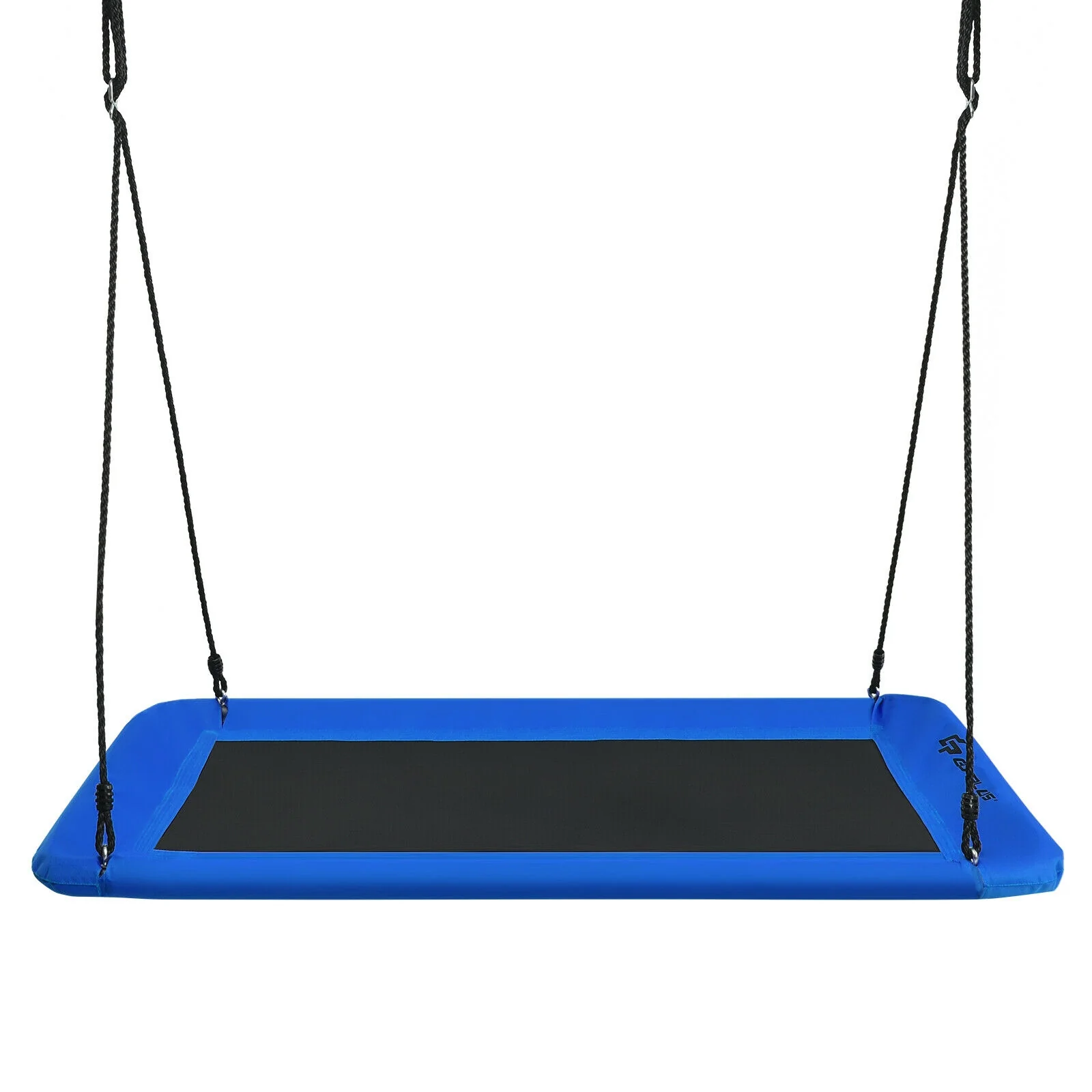 60 Inch Platform Tree Swing With 2 Hanging Straps, Blue - Image 5