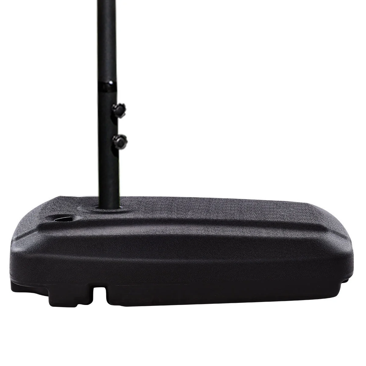 60L Plastic Weighted Fill Water Sand Wheel Patio Umbrella Base, Black - Image 10
