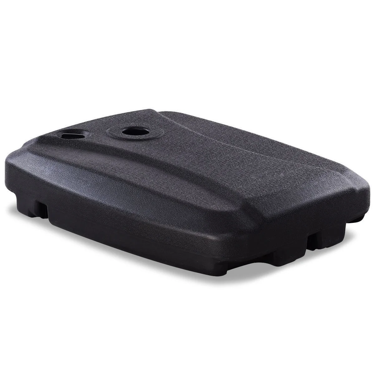 60L Plastic Weighted Fill Water Sand Wheel Patio Umbrella Base, Black - Image 4