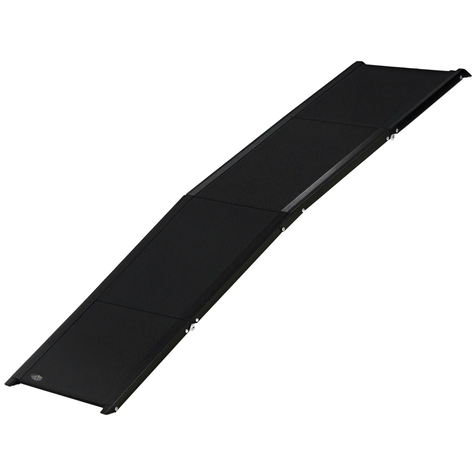 62 Inch Folding Pet Ramp, Lightweight Portable Dog Ramp, Non-Slip Surface, Black