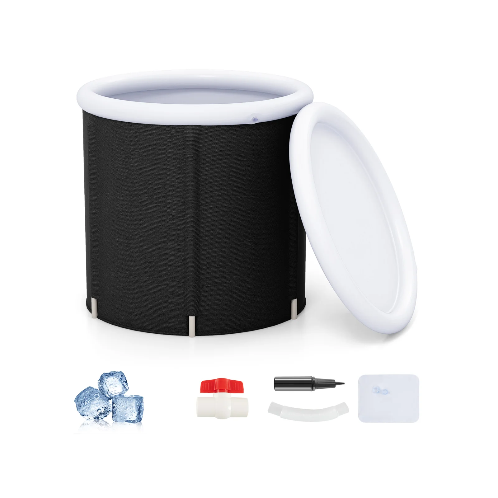66 Gal Outdoor Ice Plunge Tub With Lid - Image 3