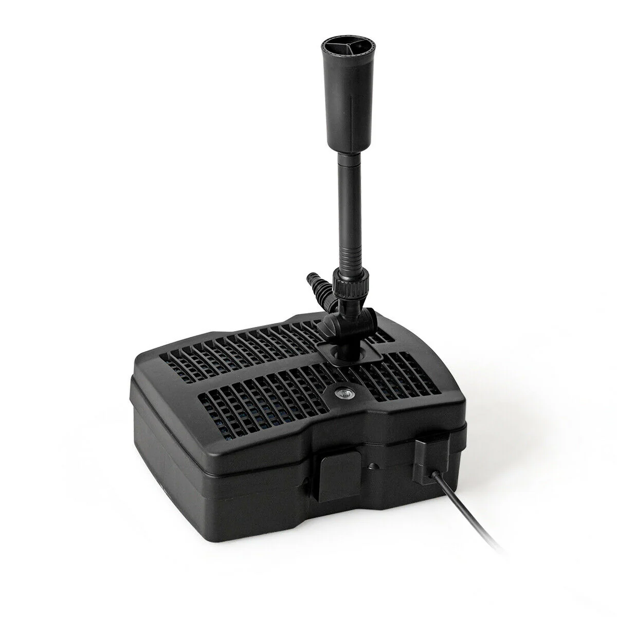 660 GPH Pond Filter Pump With Sterilizer And Fountain Jet, Black
