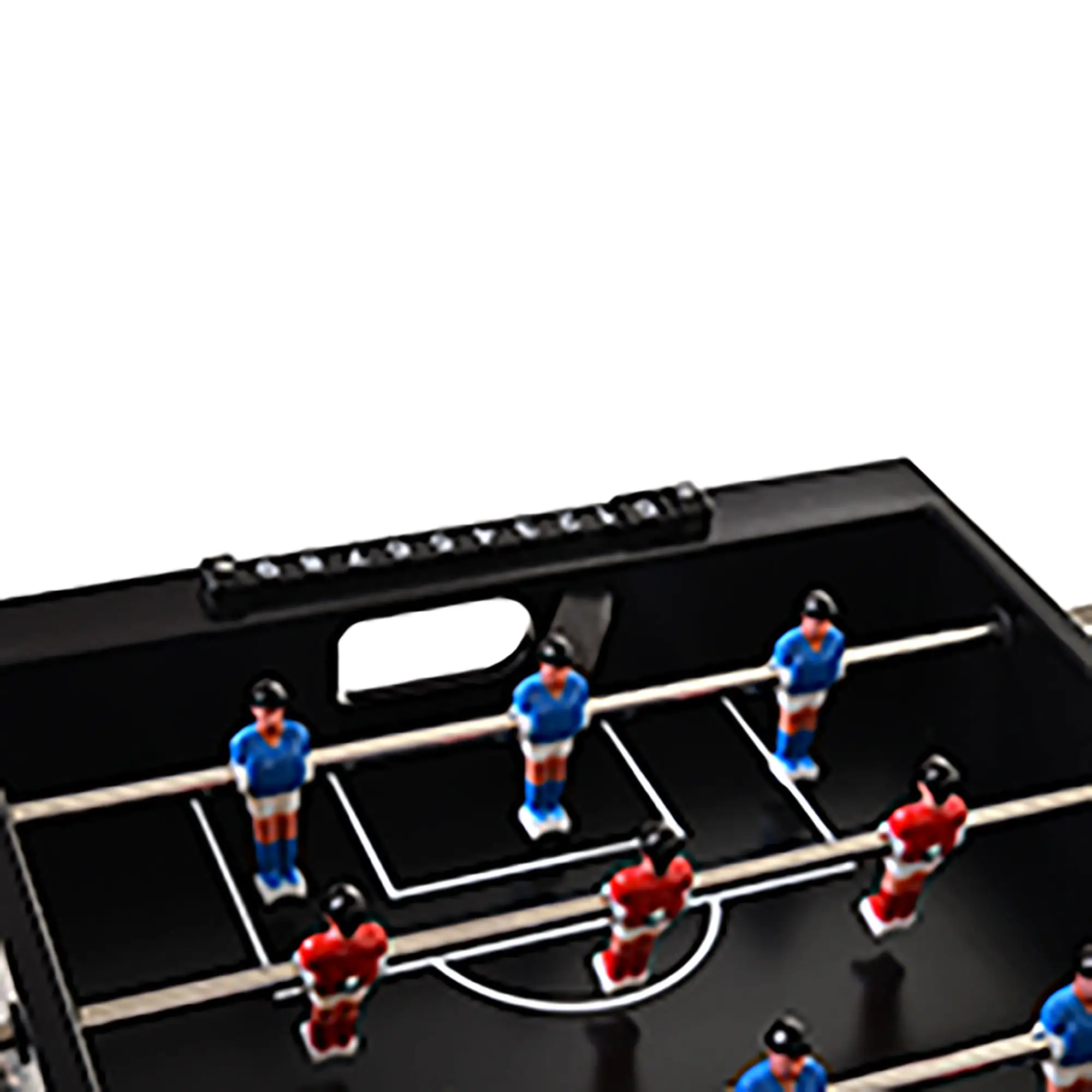 68QT Portable Cooler with Foosball Table Top, Wheels, Tray Shelf, Black - Image 10