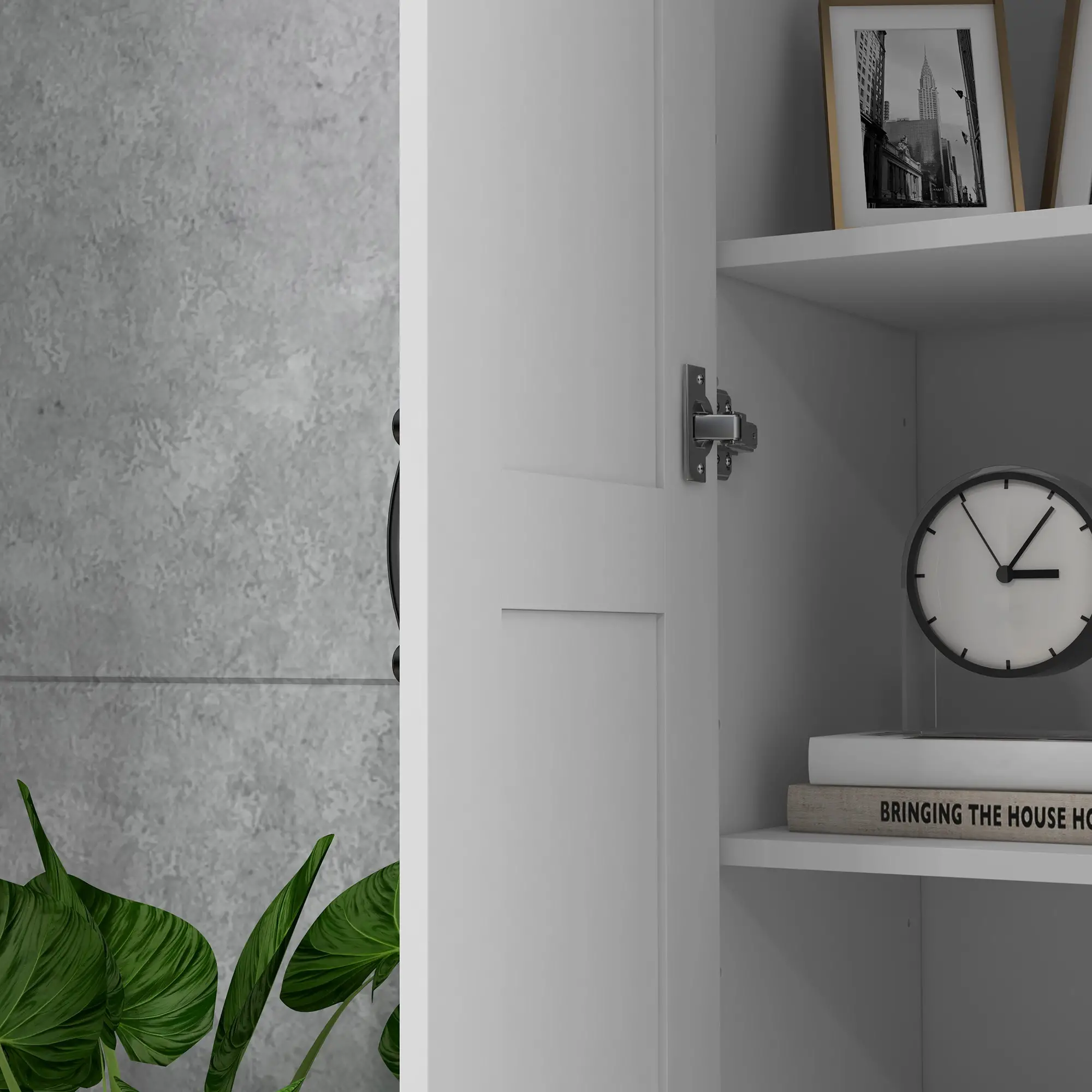 69 Pantry Cabinet, Kitchen Storage with Soft Close Doors, Adjustable Shelves, White - Image 9