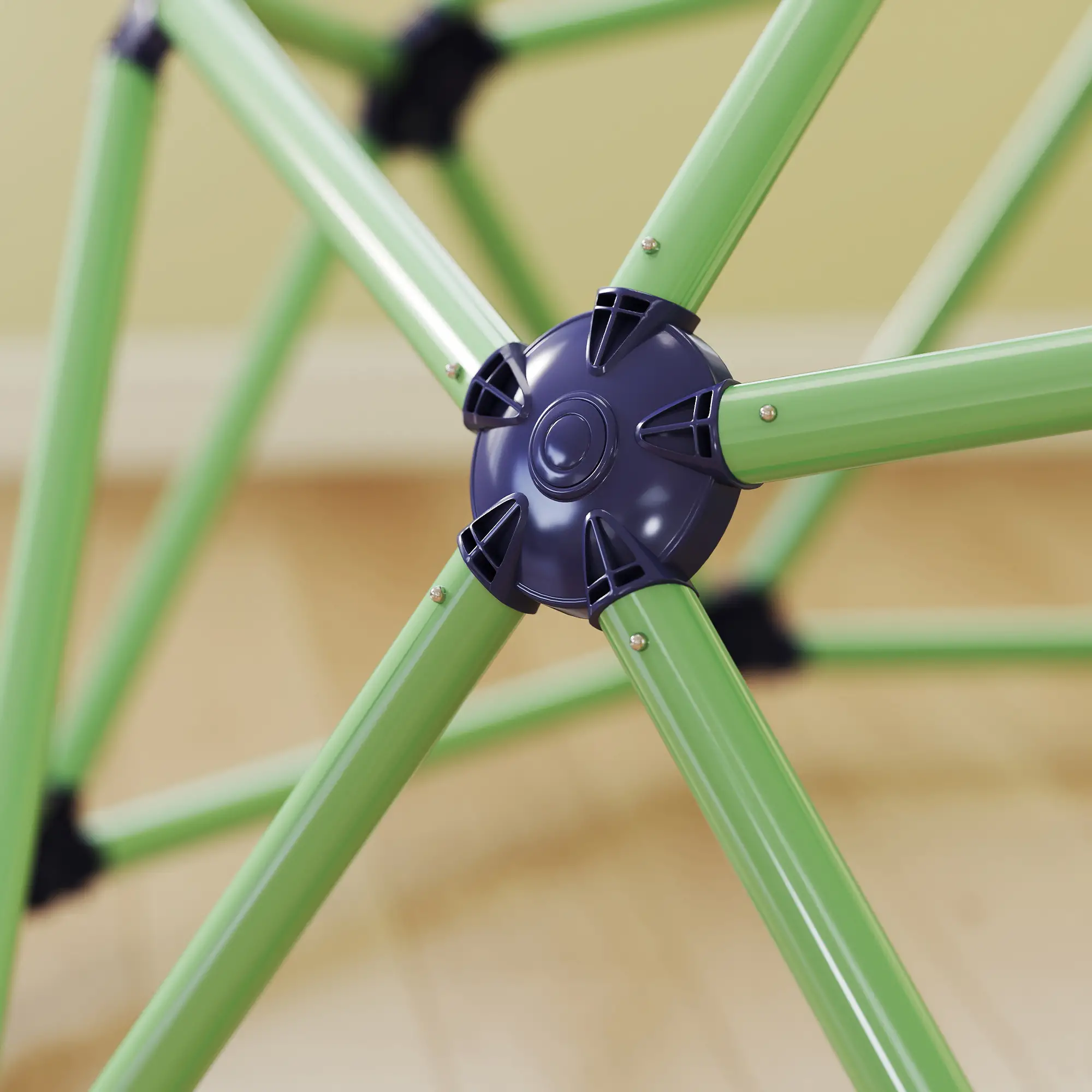 6FT Green Geometric Dome Climber, Indoor Outdoor Jungle Gym, Green - Image 10