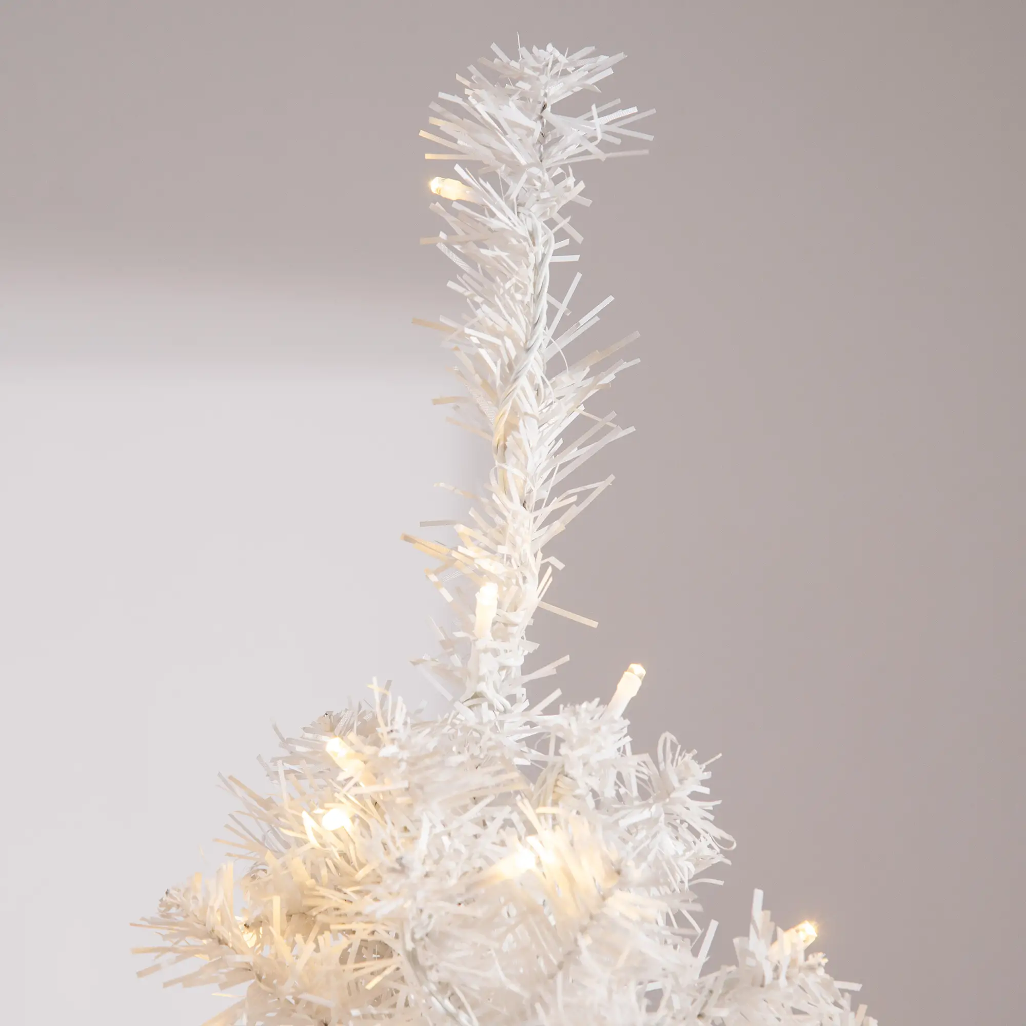 6FT Prelit Artificial Christmas Tree, Warm White LED, Auto Open, White - Image 10