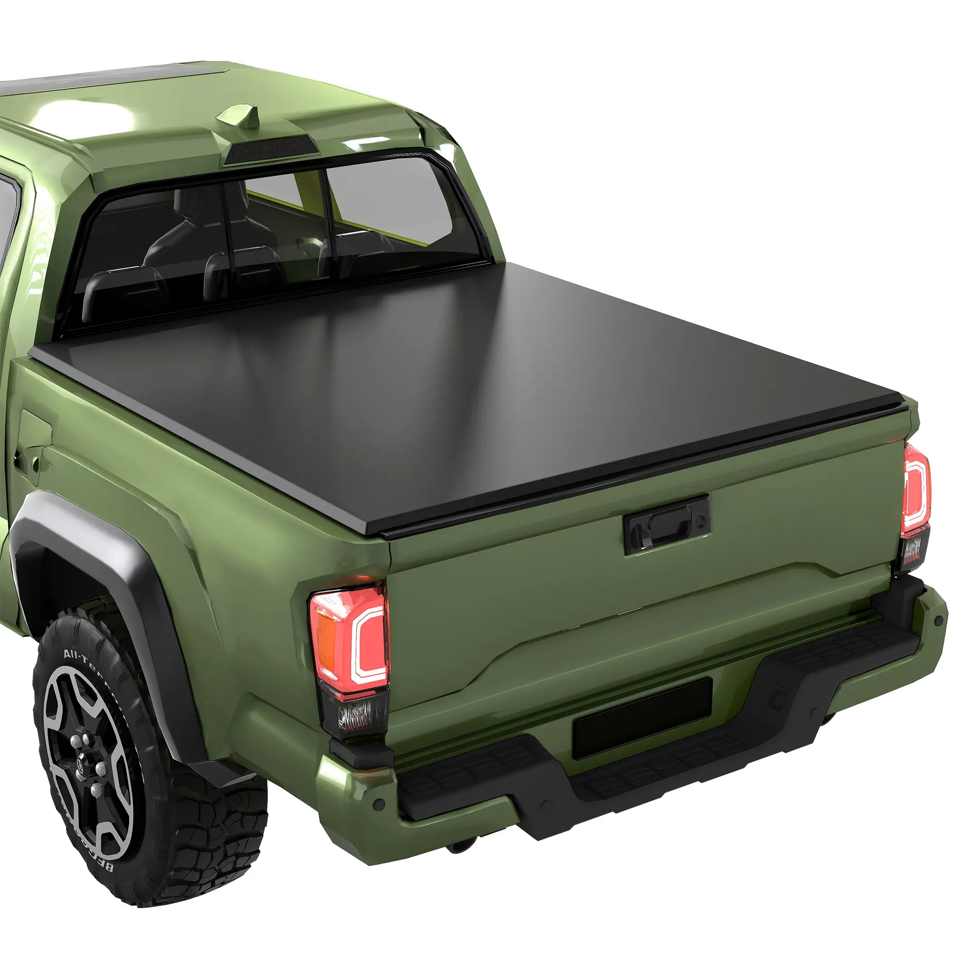 6ft Soft Tri-Fold Tonneau Cover, 5.75/5.8 ft Bed, Black - Image 11