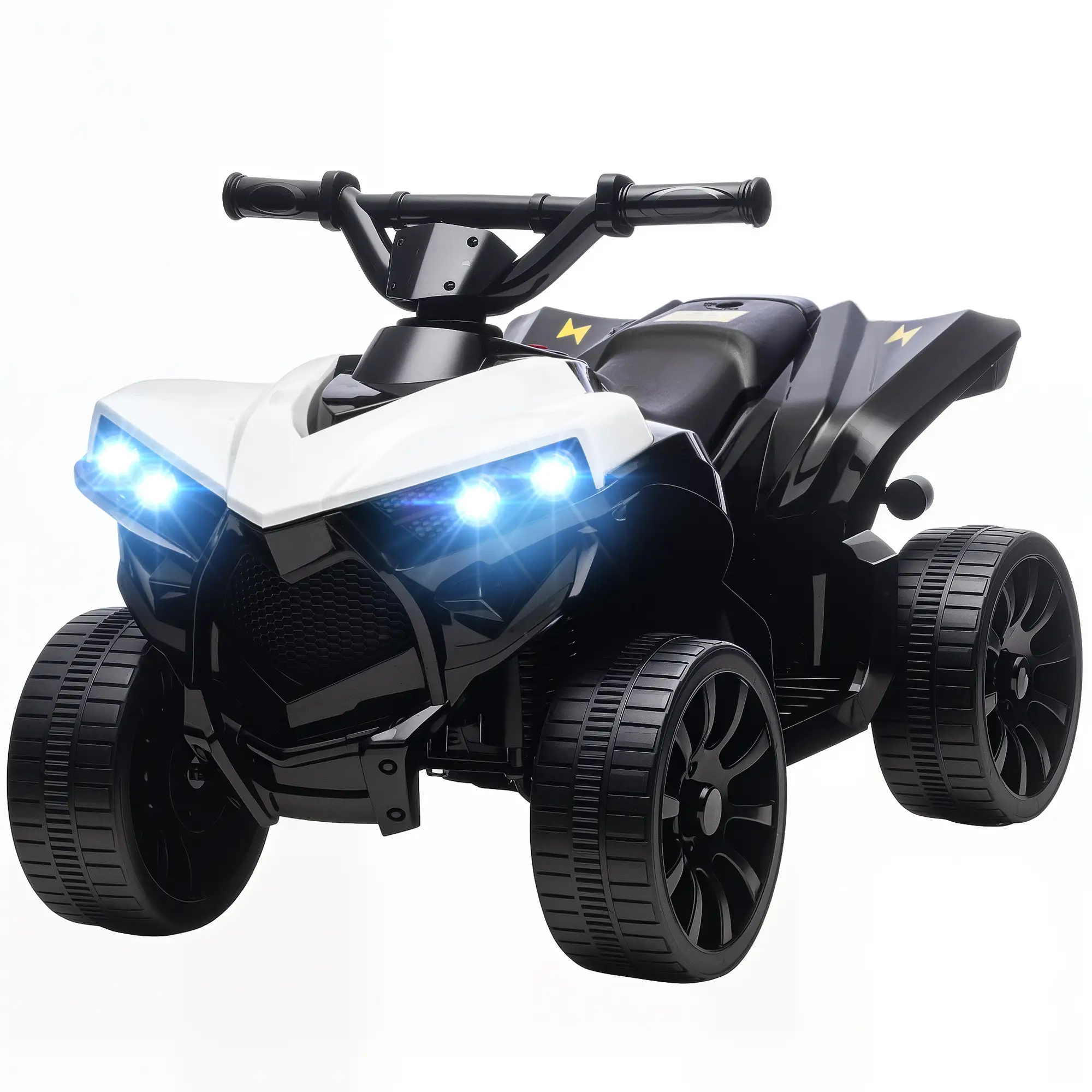 6V Kids ATV, 4 Wheeler Ride On Car, White