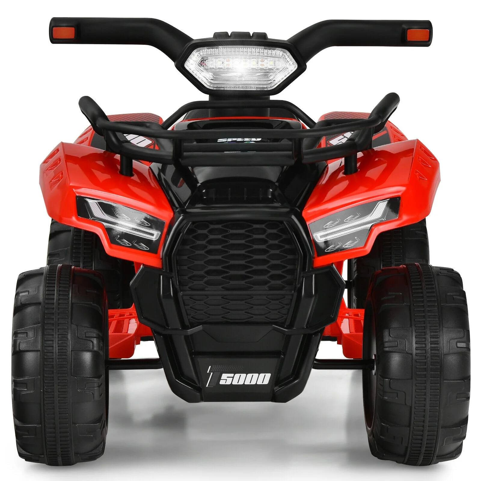 6V Kids ATV Quad Electric Ride On Car, LED Light, MP3, Red - Image 5