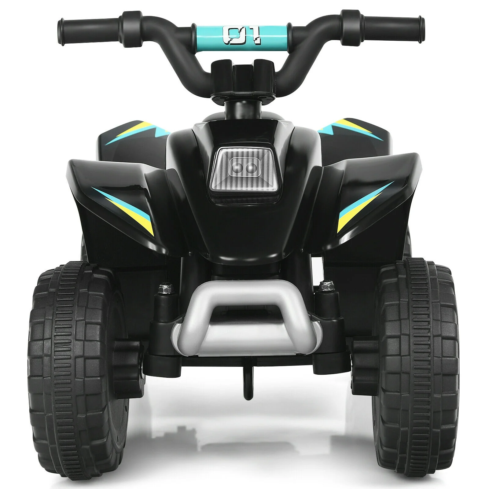 6V Kids Electric ATV, 4 Wheels Ride-On Toy, Black - Image 5