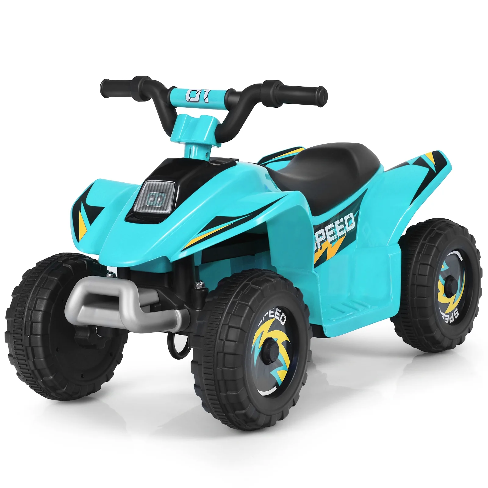6V Kids Electric ATV, 4 Wheels Ride-On Toy, Blue - Image 7