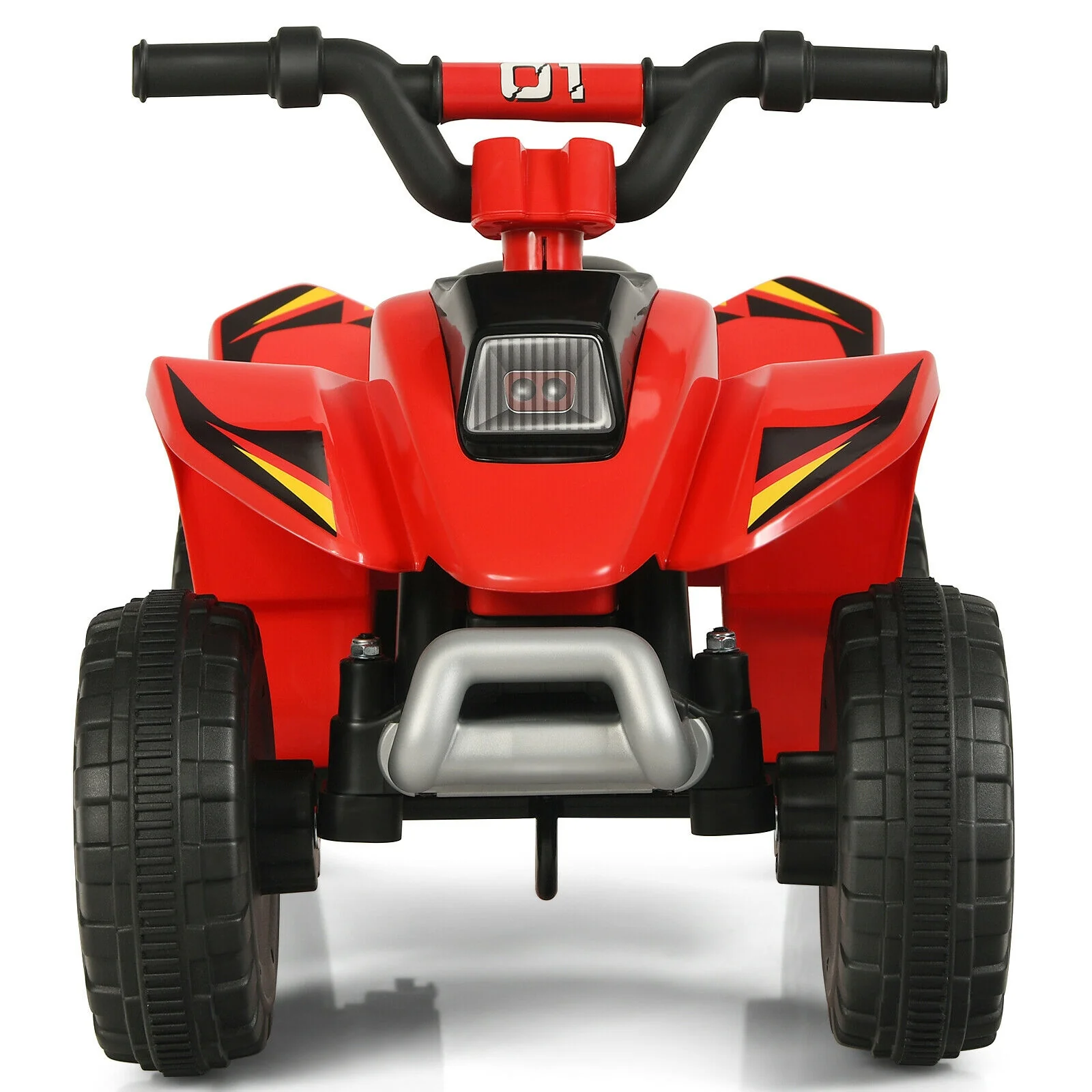 6V Kids Electric ATV, 4 Wheels Ride-On Toy, Red - Image 5