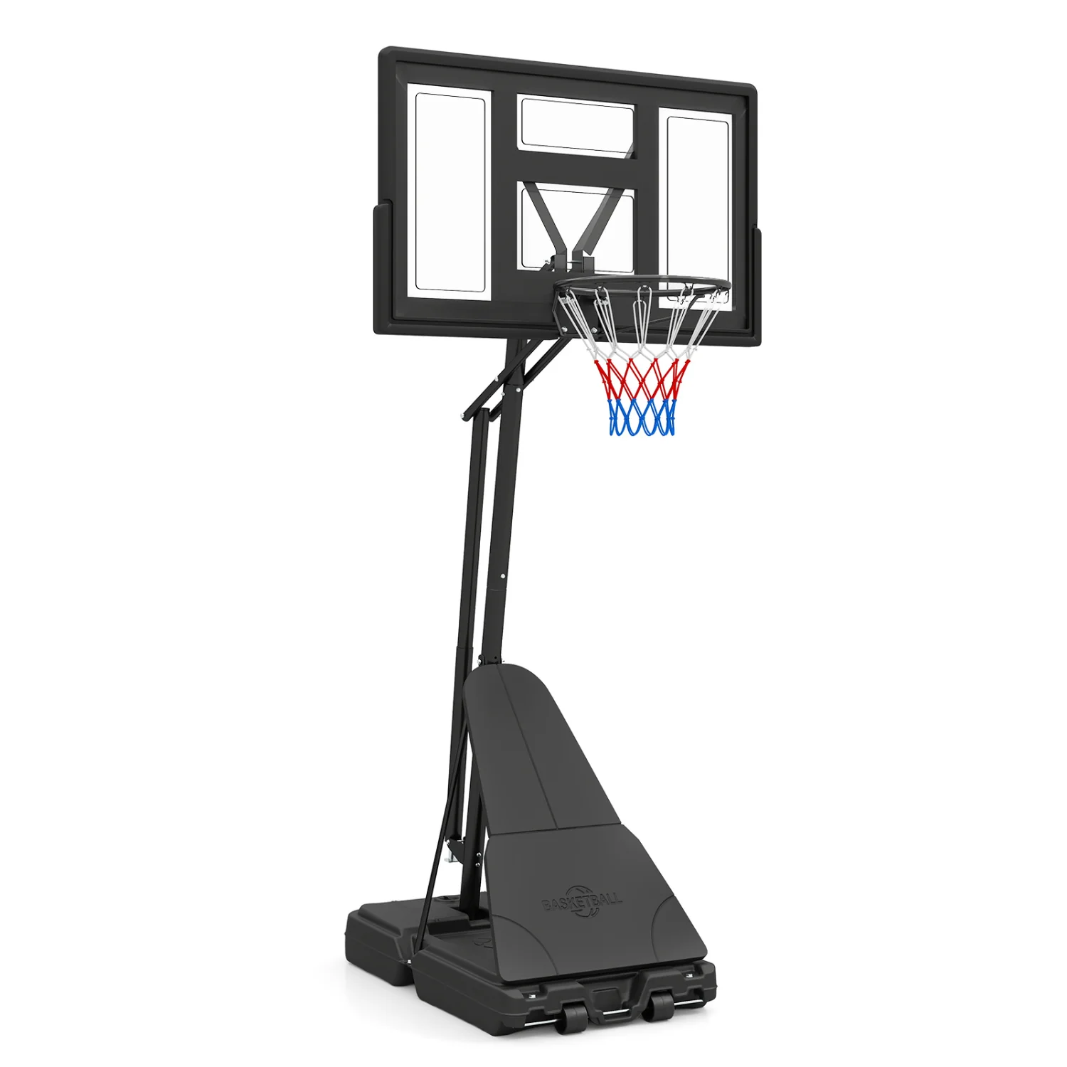 7.7-10 FT Tool-Free Height Adjustable Basketball System