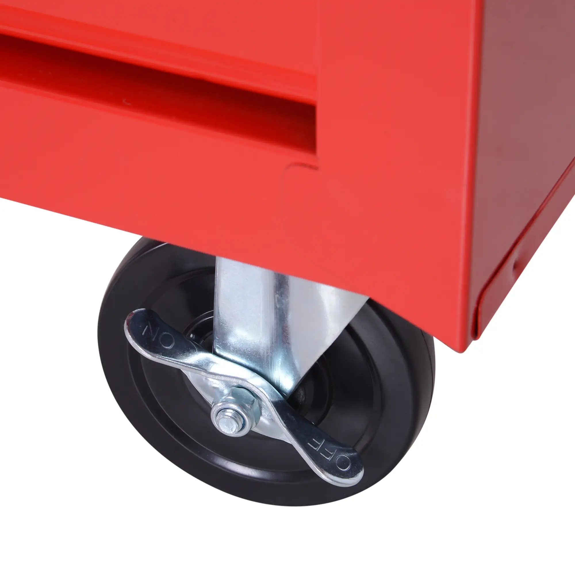 7 Drawer Roller Tool Chest, Mobile Lockable Toolbox, Red - Image 10