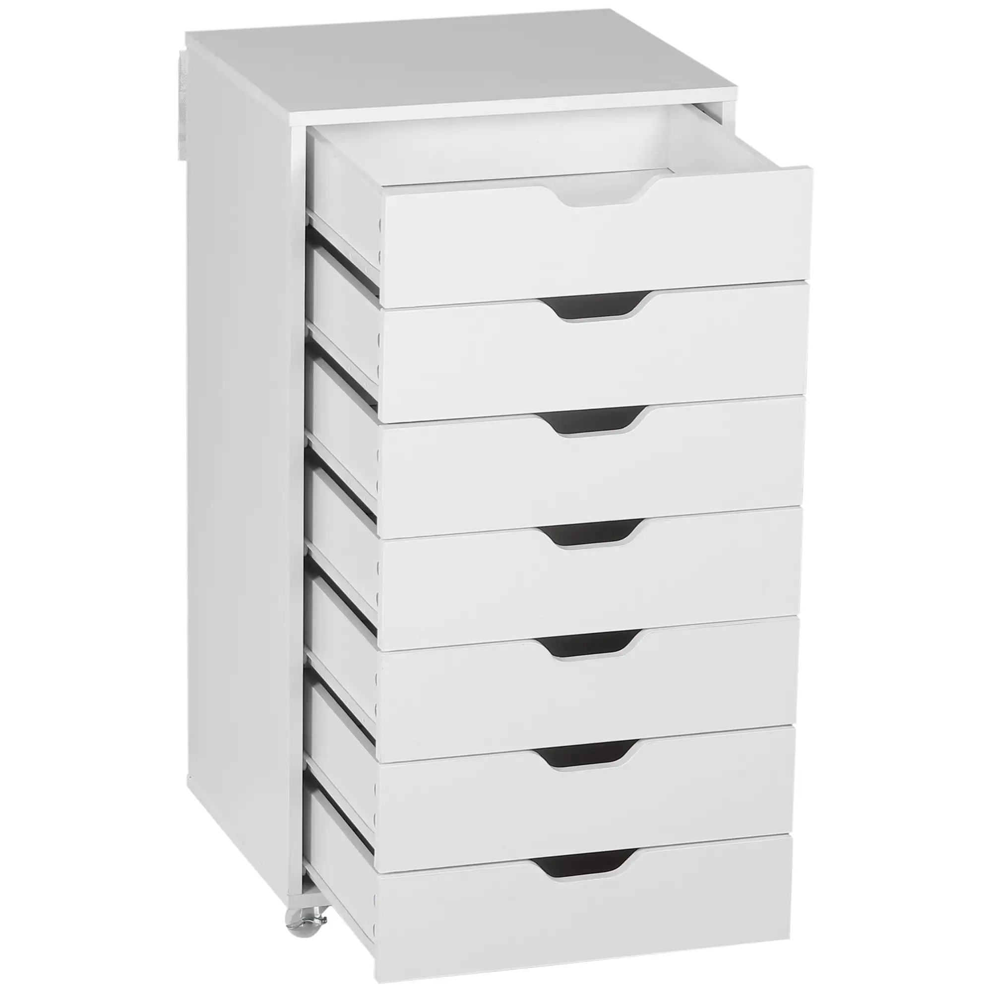 7-Drawer Vertical File Cabinet, Home Office Storage, 18.7"x15.6"x35.4", White - Image 9