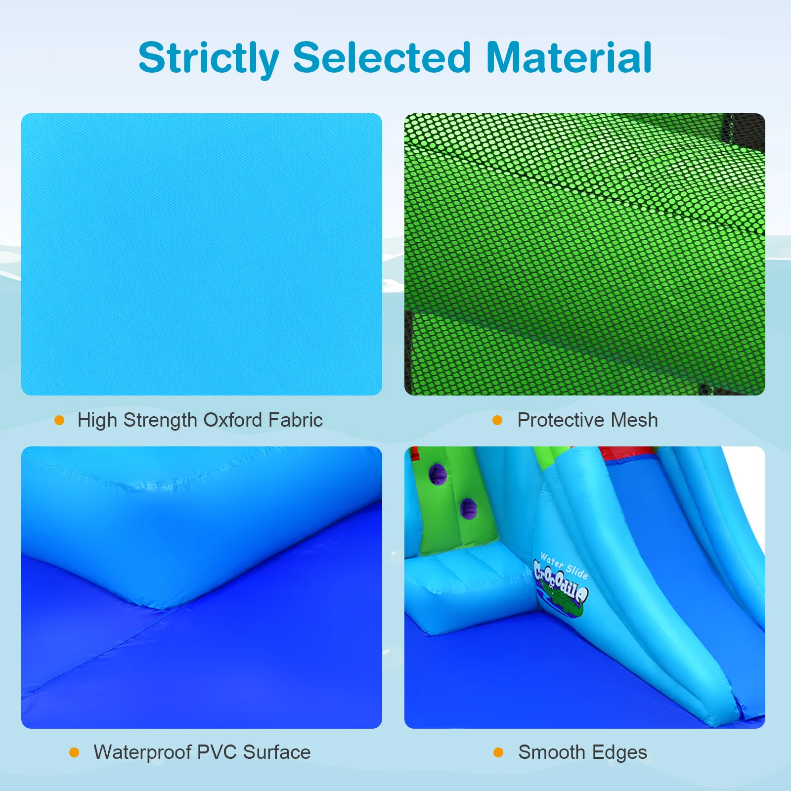 7-In-1 Inflatable Bounce House With Splashing Pool, No Blower - Image 9