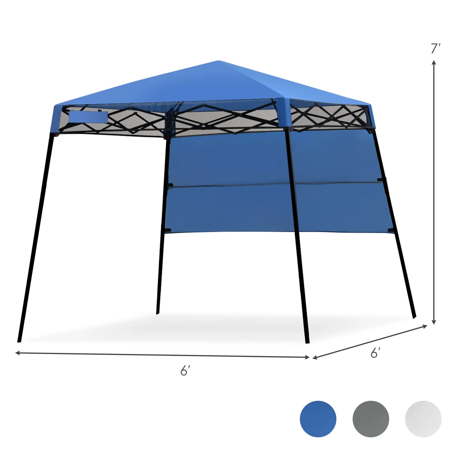 7 x 7 Feet Adjustable Portable Canopy Tent, Blue - Image 6